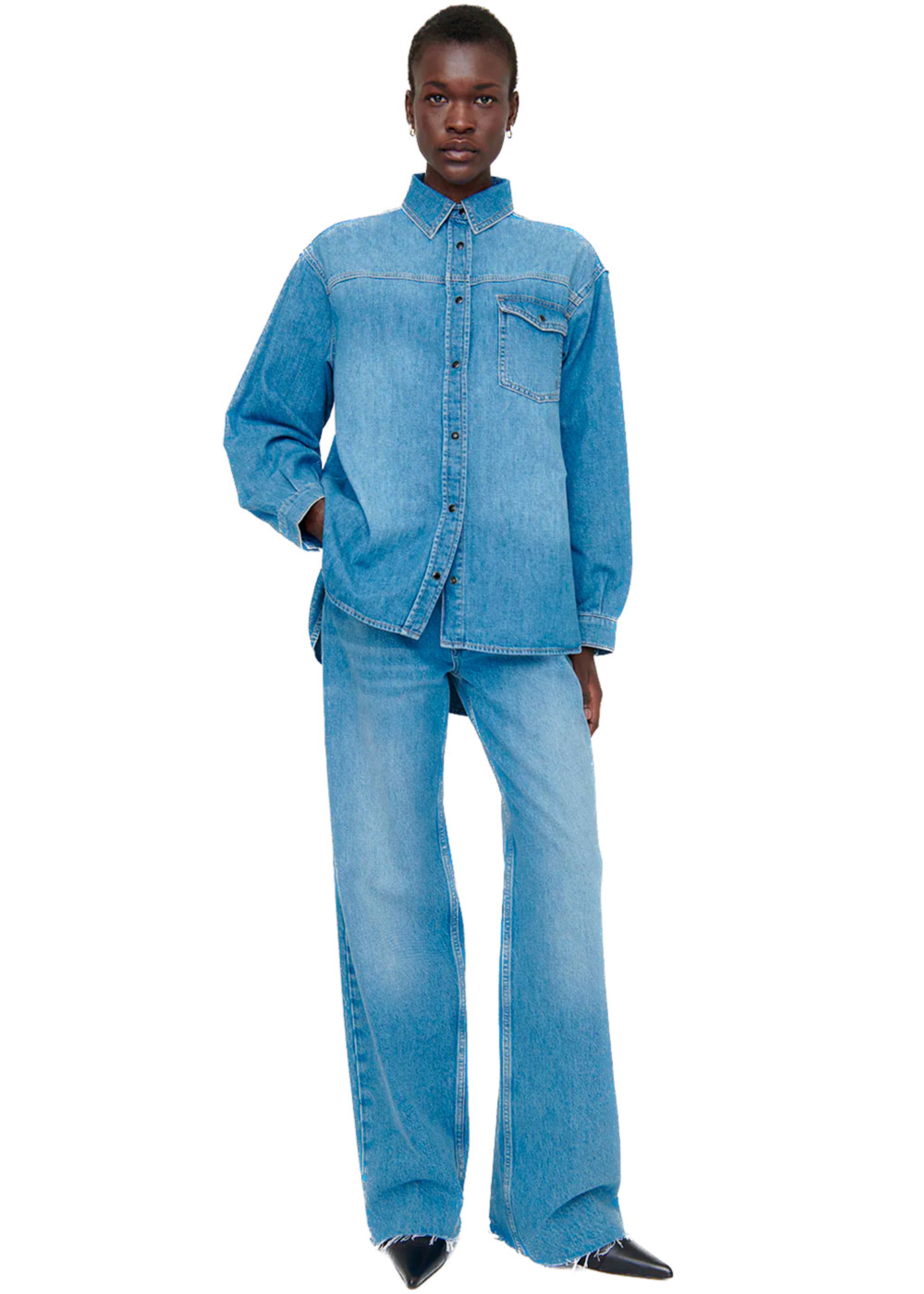 Anine Bing - Koszula - Simon Shirt - PANAMA Blue