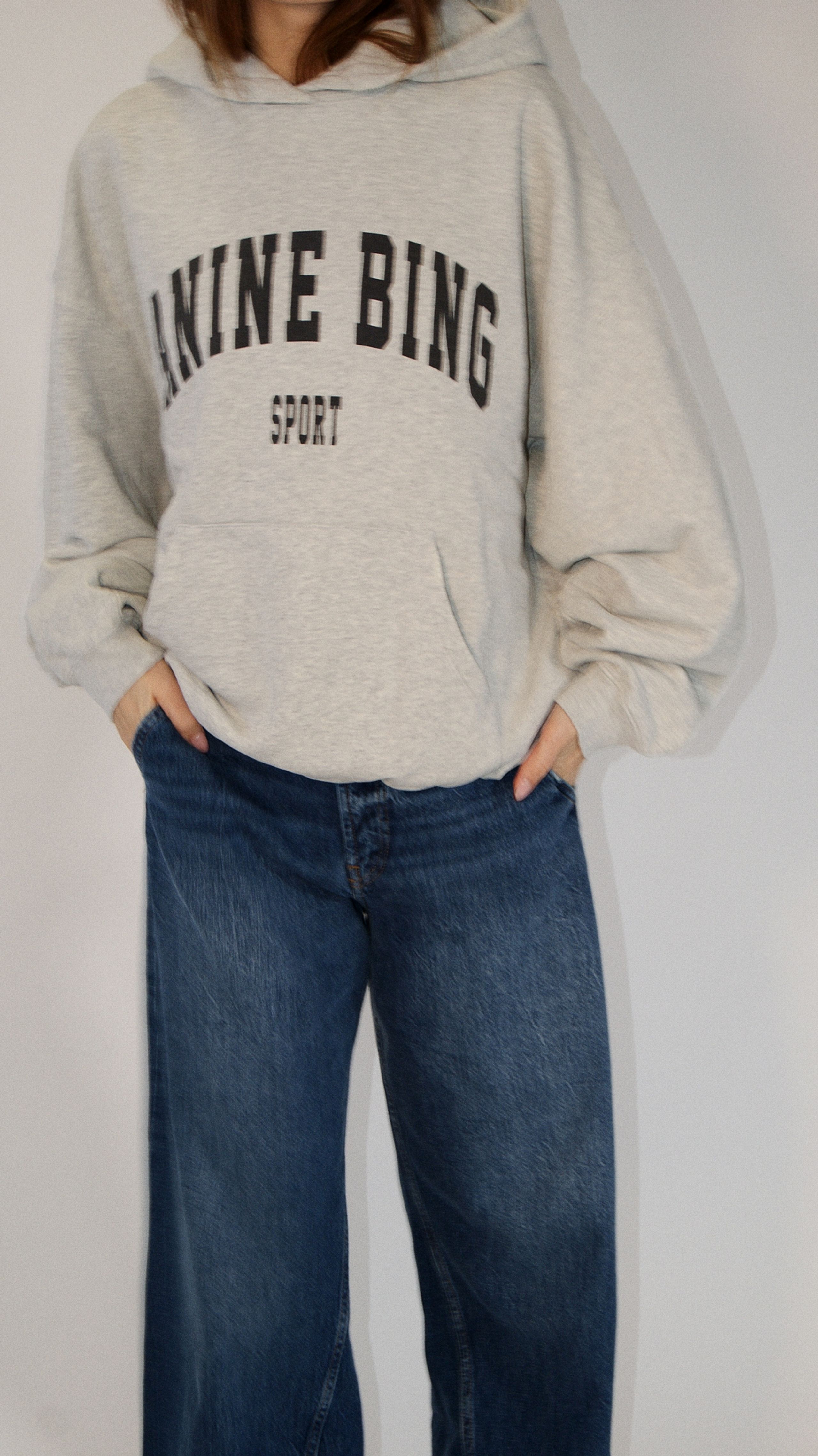 Anine Bing - Sweatshirt - Harvey - HEATHER GREY