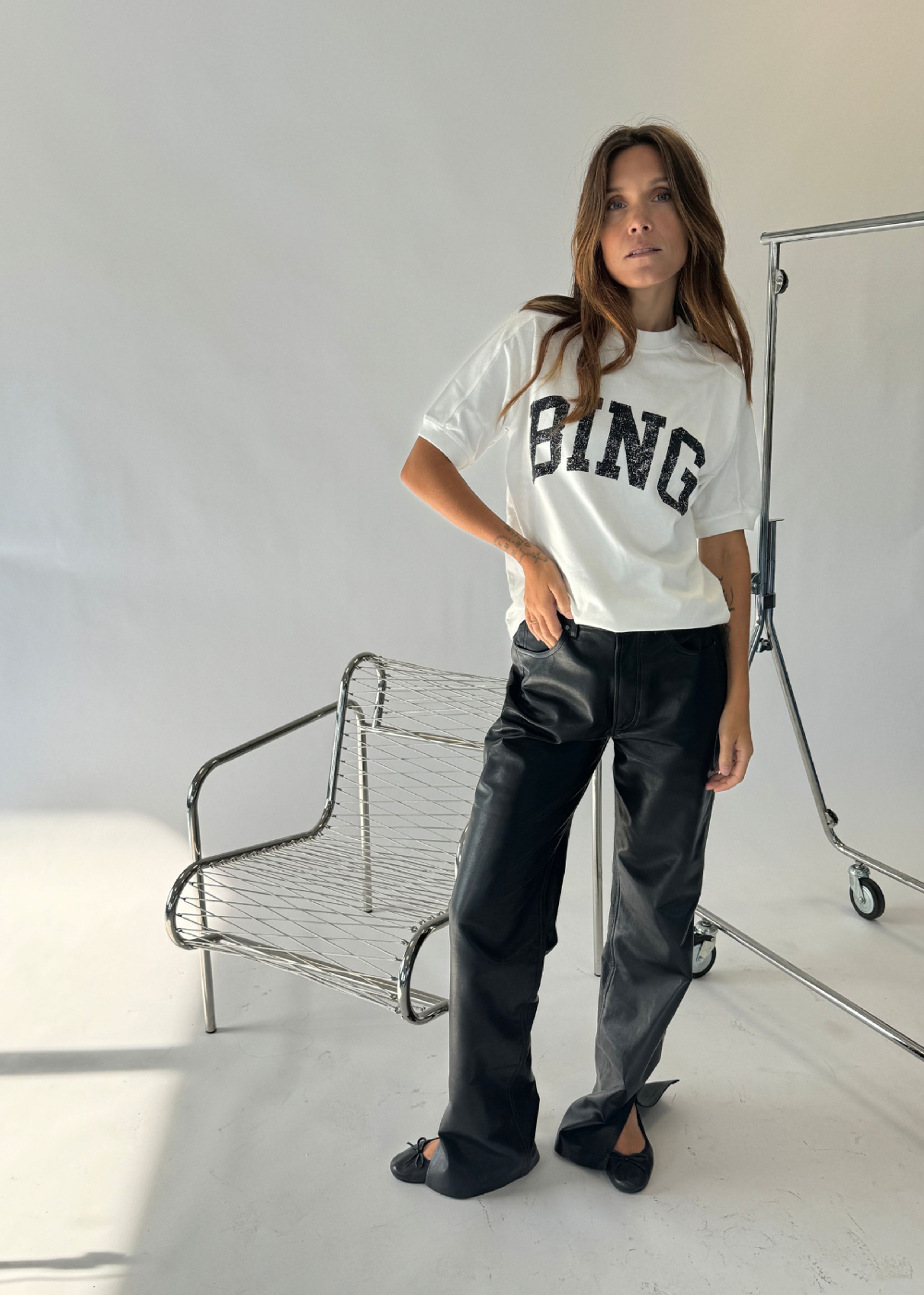 Anine Bing - T-shirt - Jaylin Tee - Ivory
