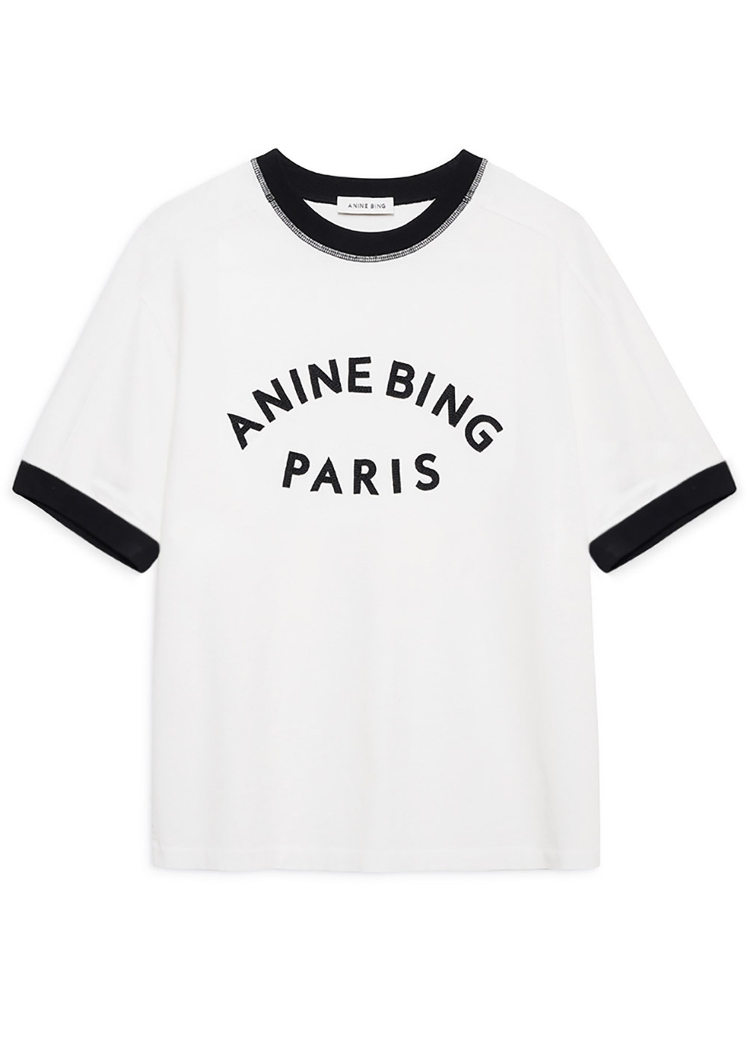 Anine Bing - Koszulka - Jaylin Tee Paris - Ivory