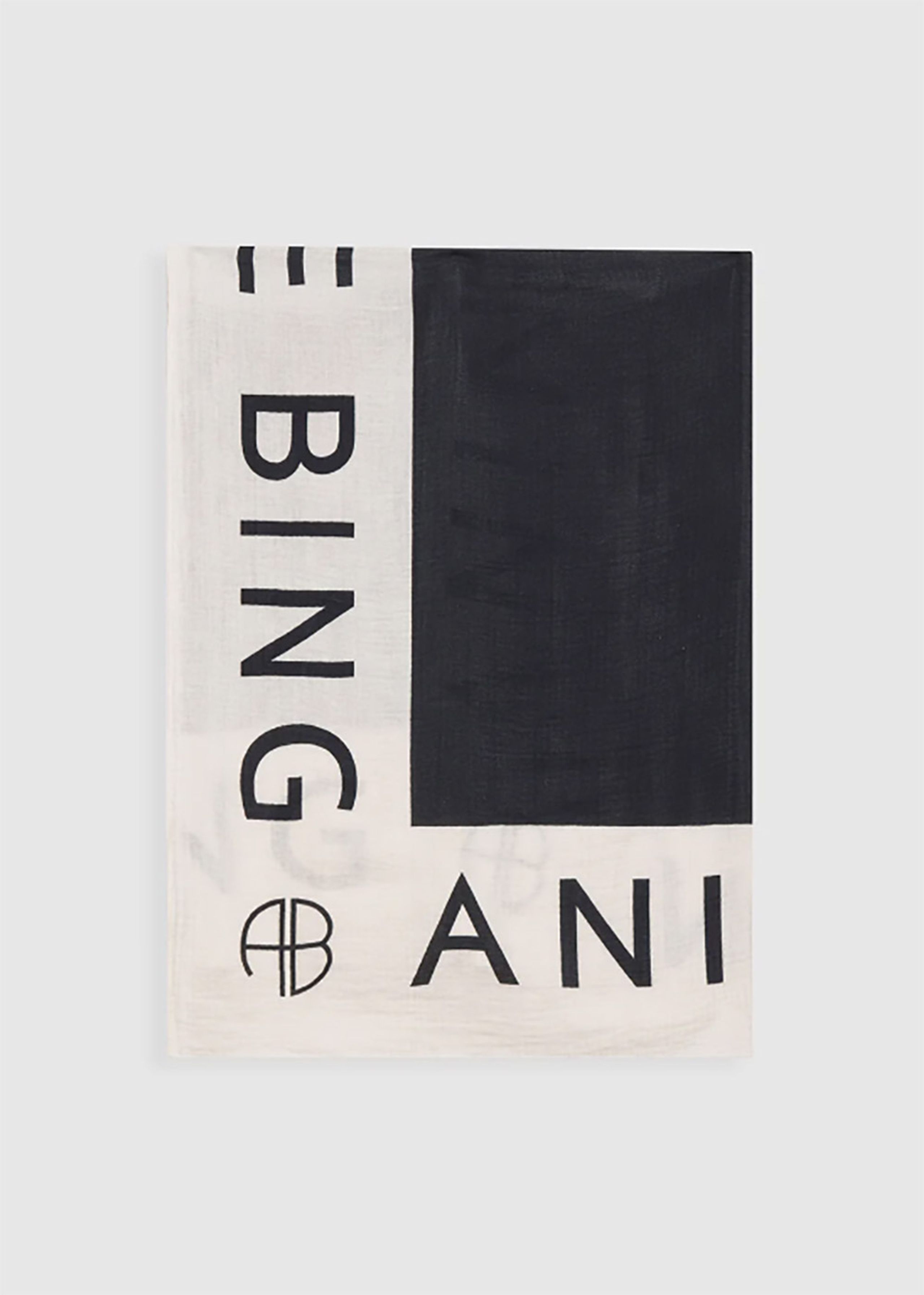 Anine Bing - Scarf - Praia Sarong - Black and Cream