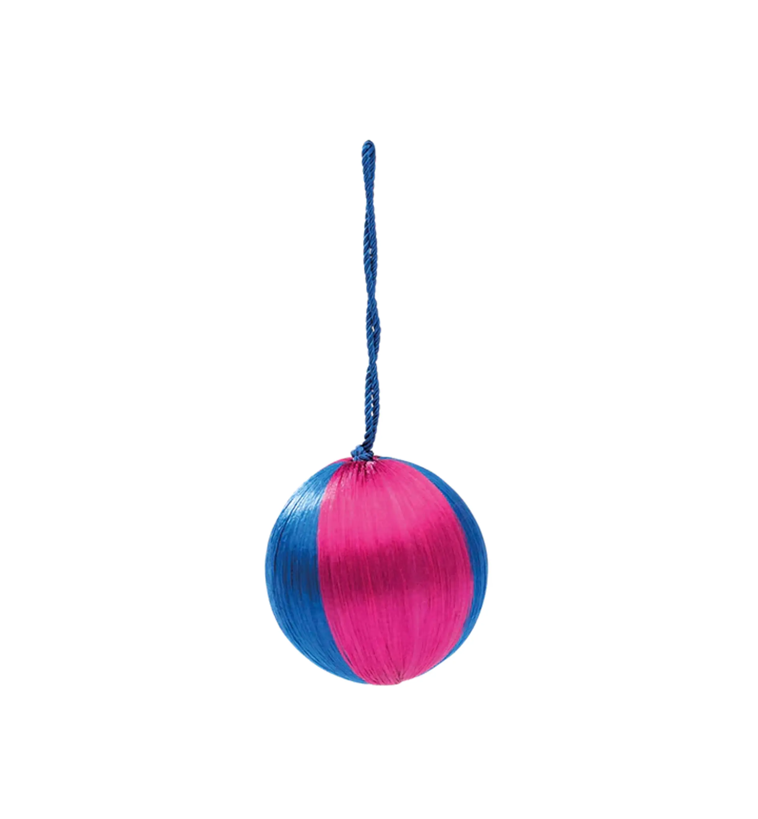 Anna + Nina - Boule de Noël - Corded Ornament - Small - Blue Stripe