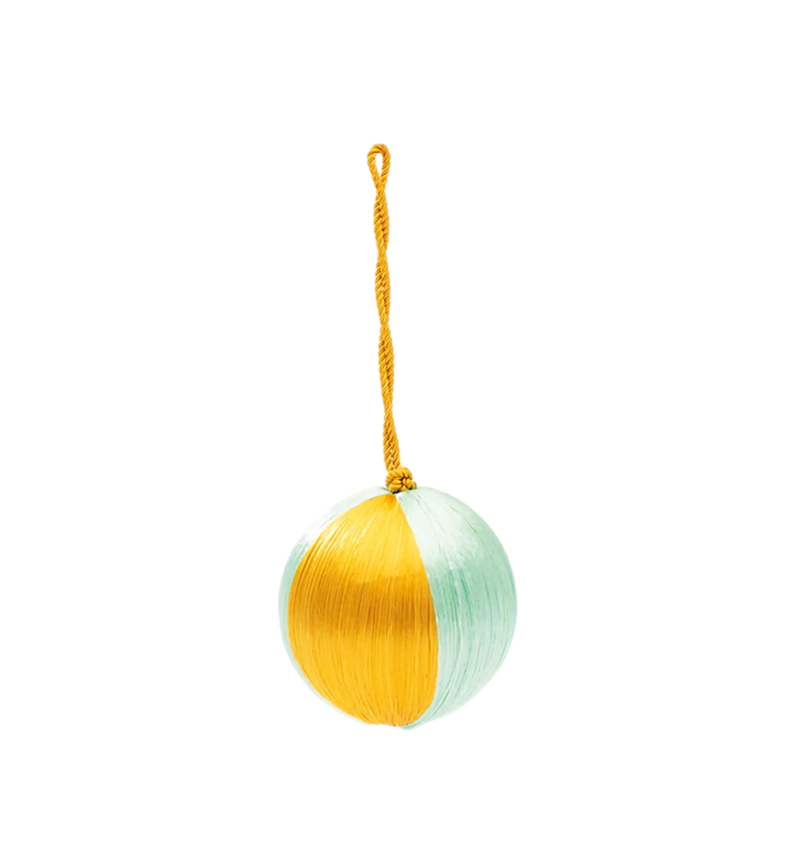 Anna + Nina - Christbaumkugel - Corded Ornament - Small - Gold Stripe