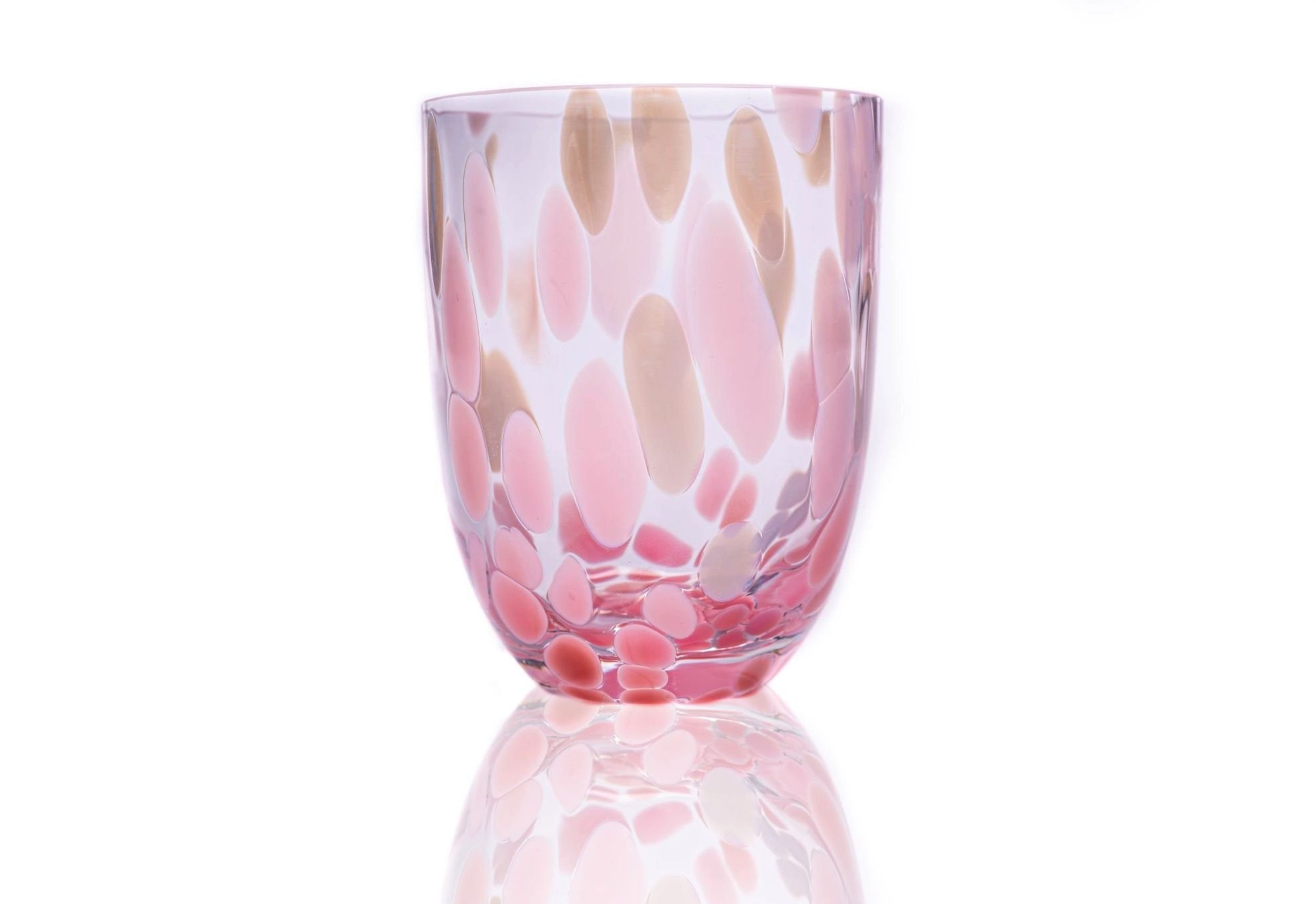 Anna Von Lipa - Glass - Big Confetti Tumbler - Rosa/Light Blue