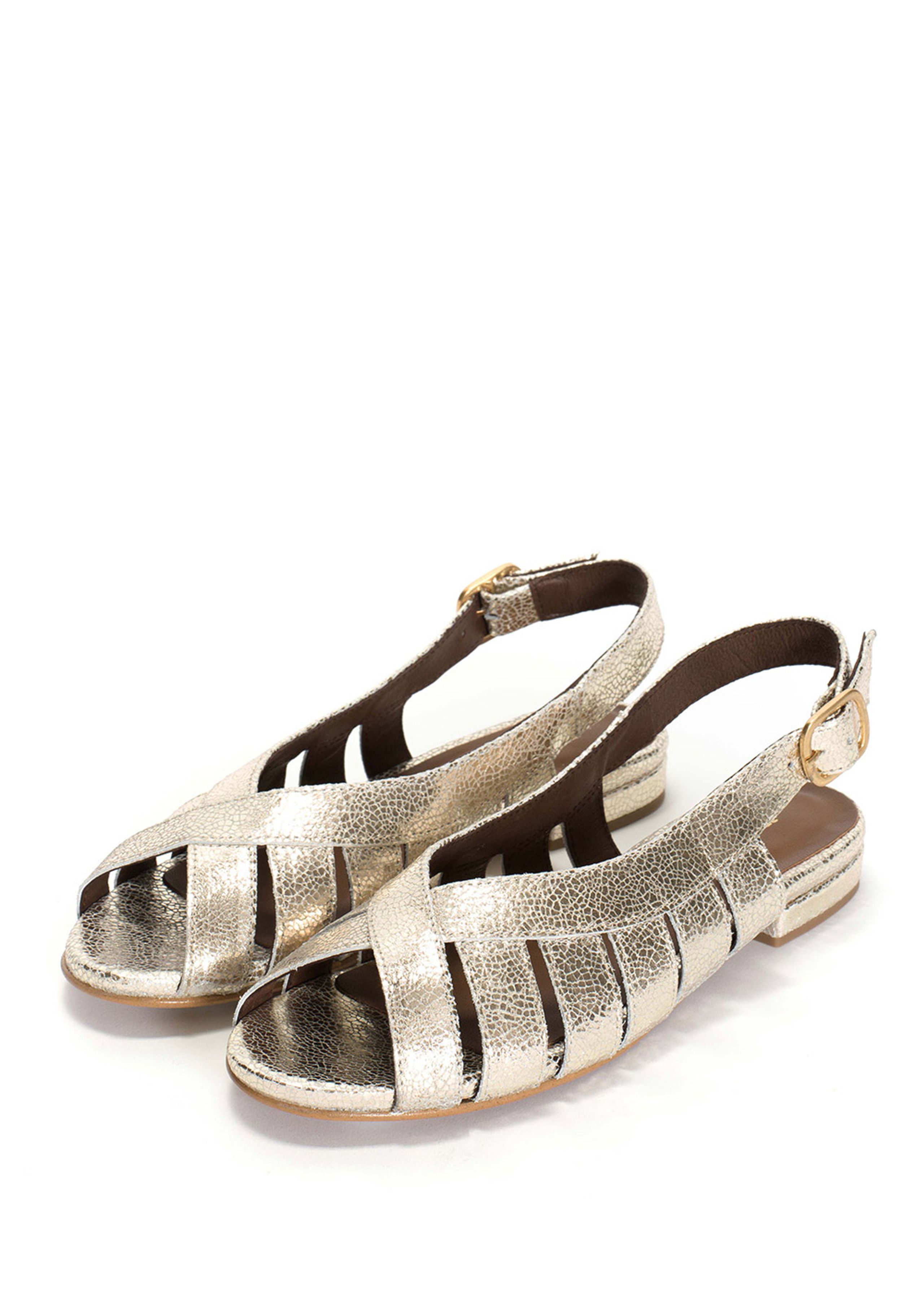 Anonymous Copenhagen - Sandales - Sophie 20 Crackled metallic goat - Champagne