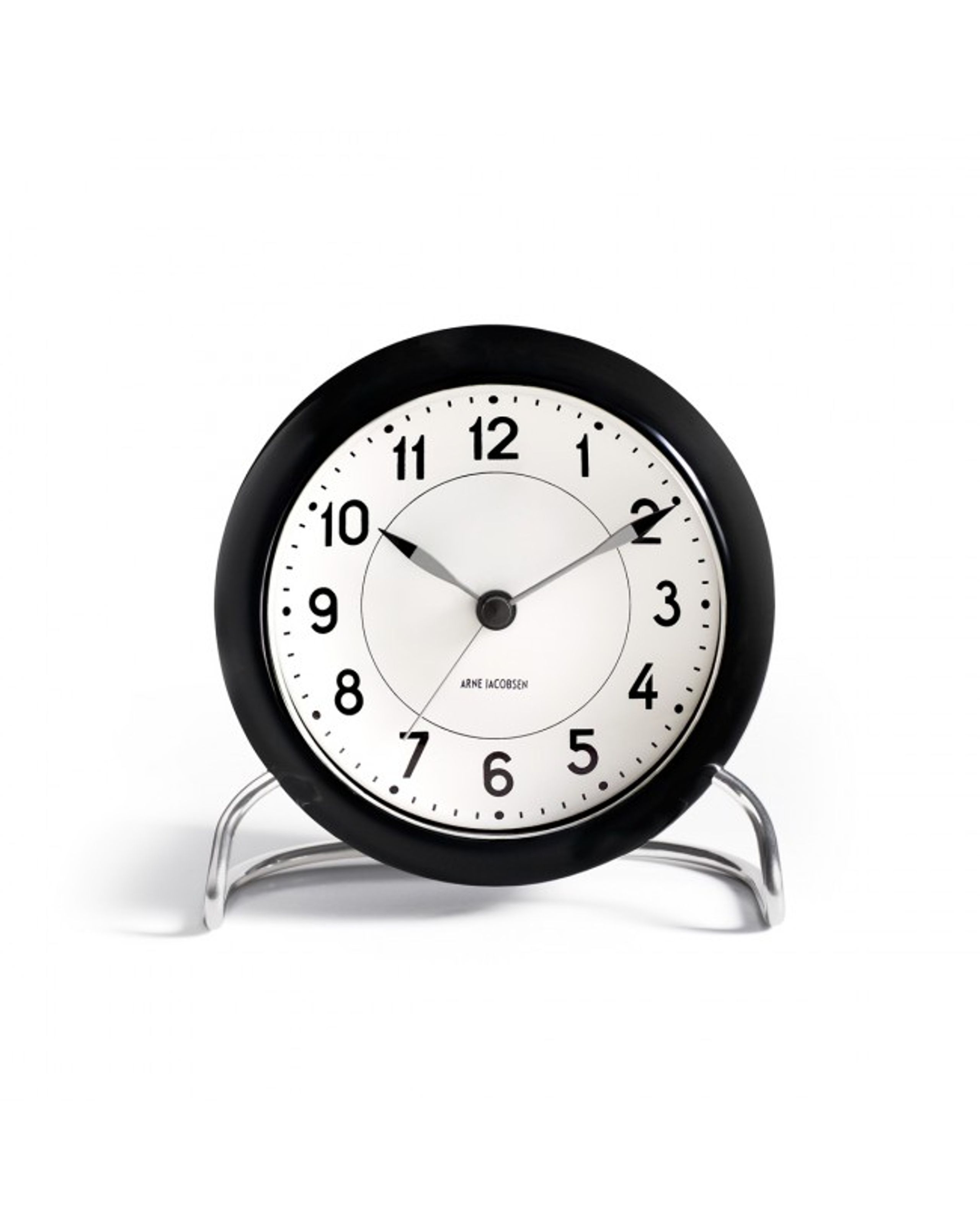 Arne Jacobsen - Watch - Station Vægur - Table clock black/white