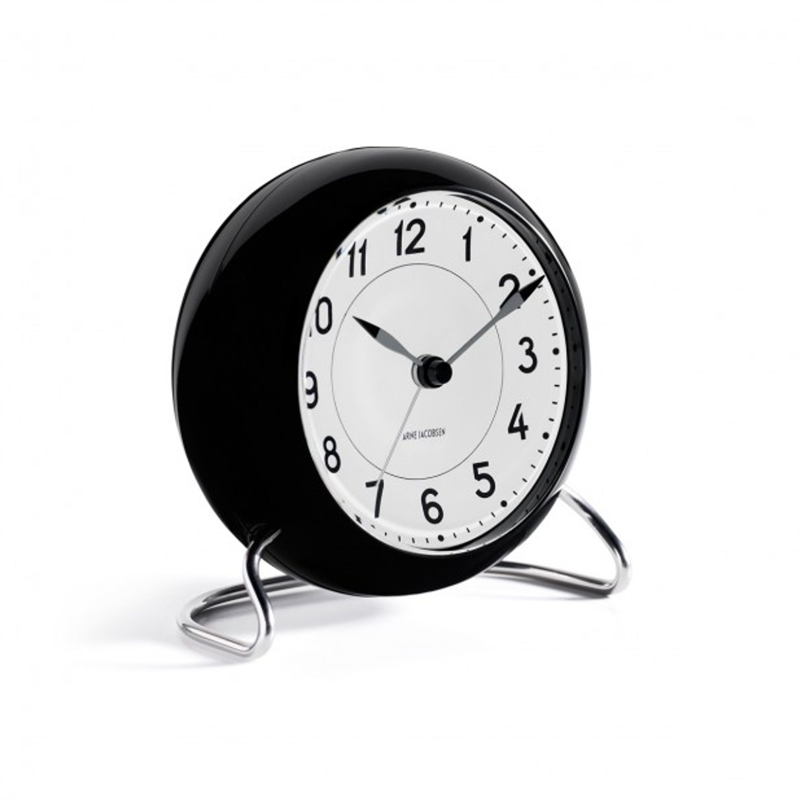 Arne Jacobsen - Watch - Station Vægur - Table clock black/white