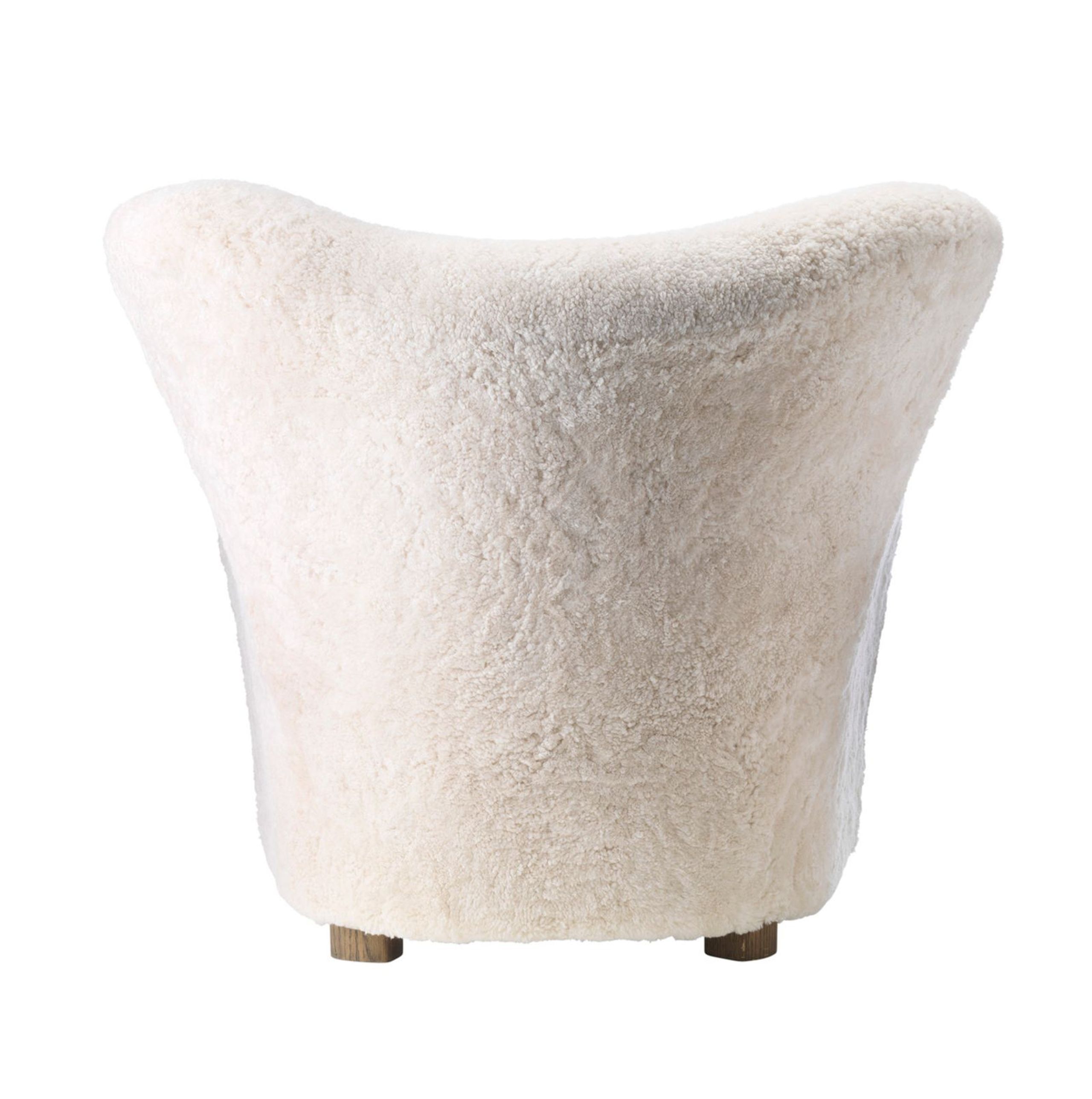 Audo Copenhagen - Lænestol - Den Trætte Mand / By Flemming Lassen - Fabric: Sheepskin Moonlight / Base: Dark stained Oak