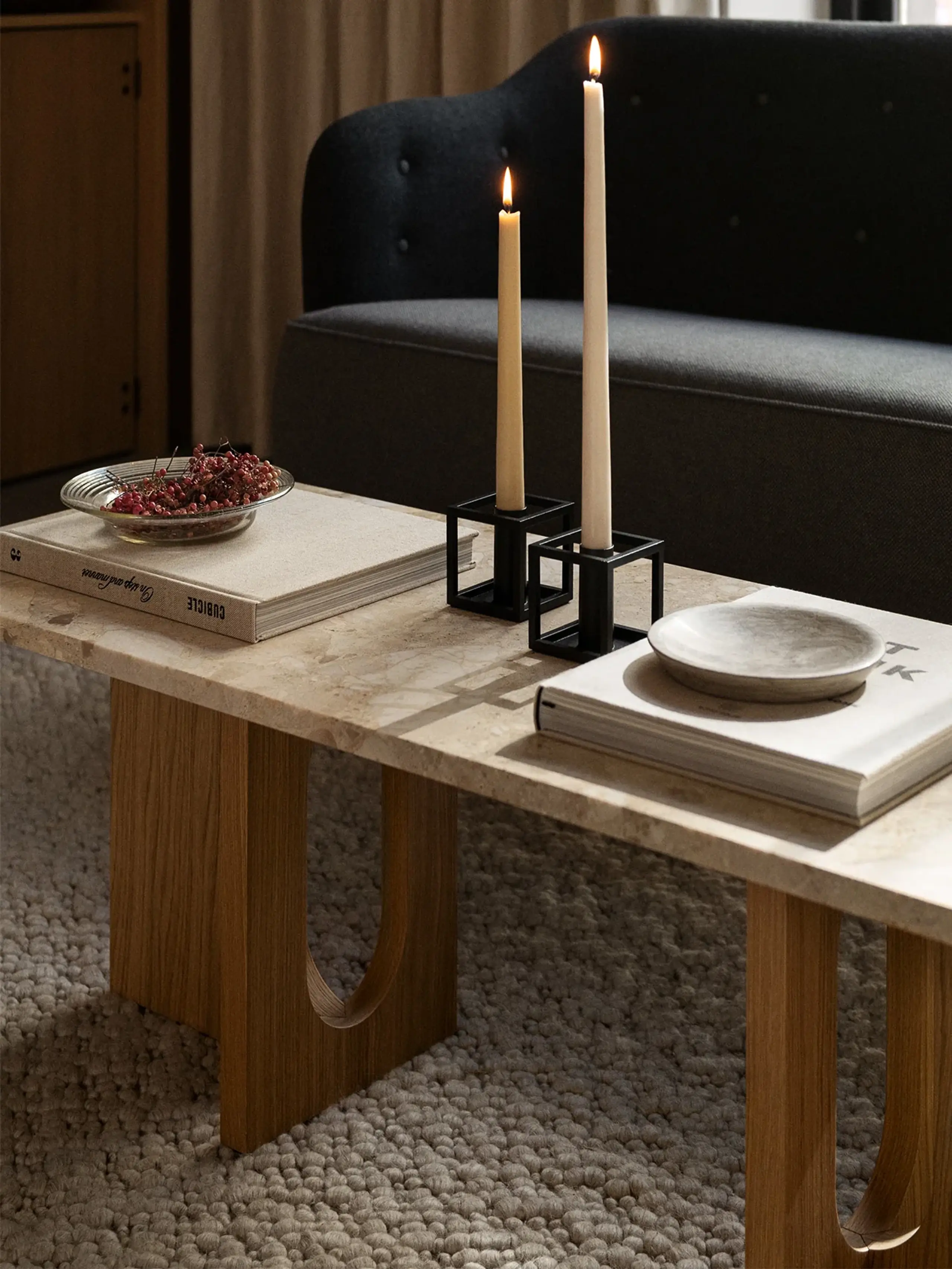 Audo Copenhagen - Candlestick - Kubus 1 - Black