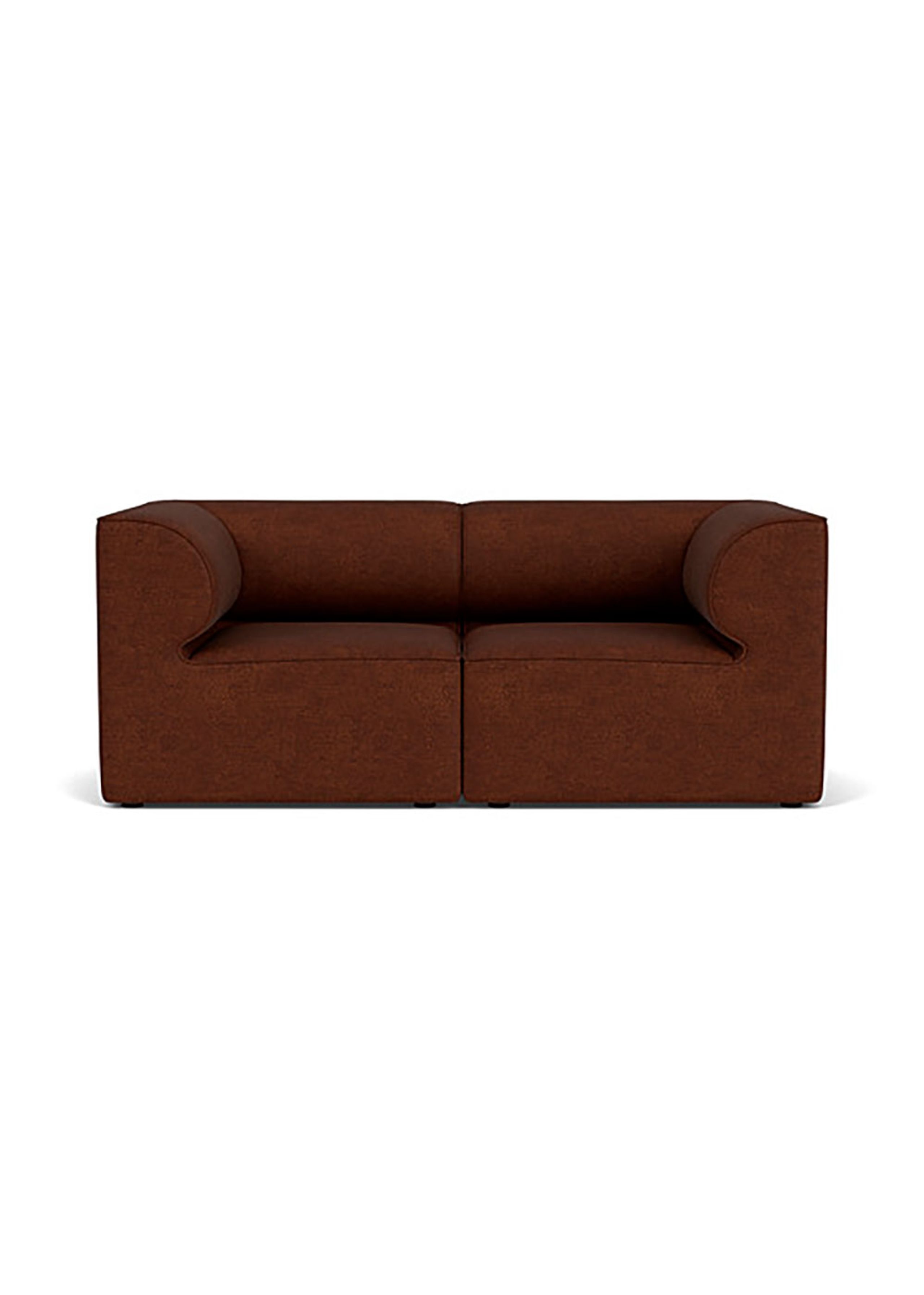 Audo Copenhagen - Canapé modulaire - Eave Modular Sofa, 86, 2 Seater, Configuration 1 - Audo Bouclé 08 - Bordeaux