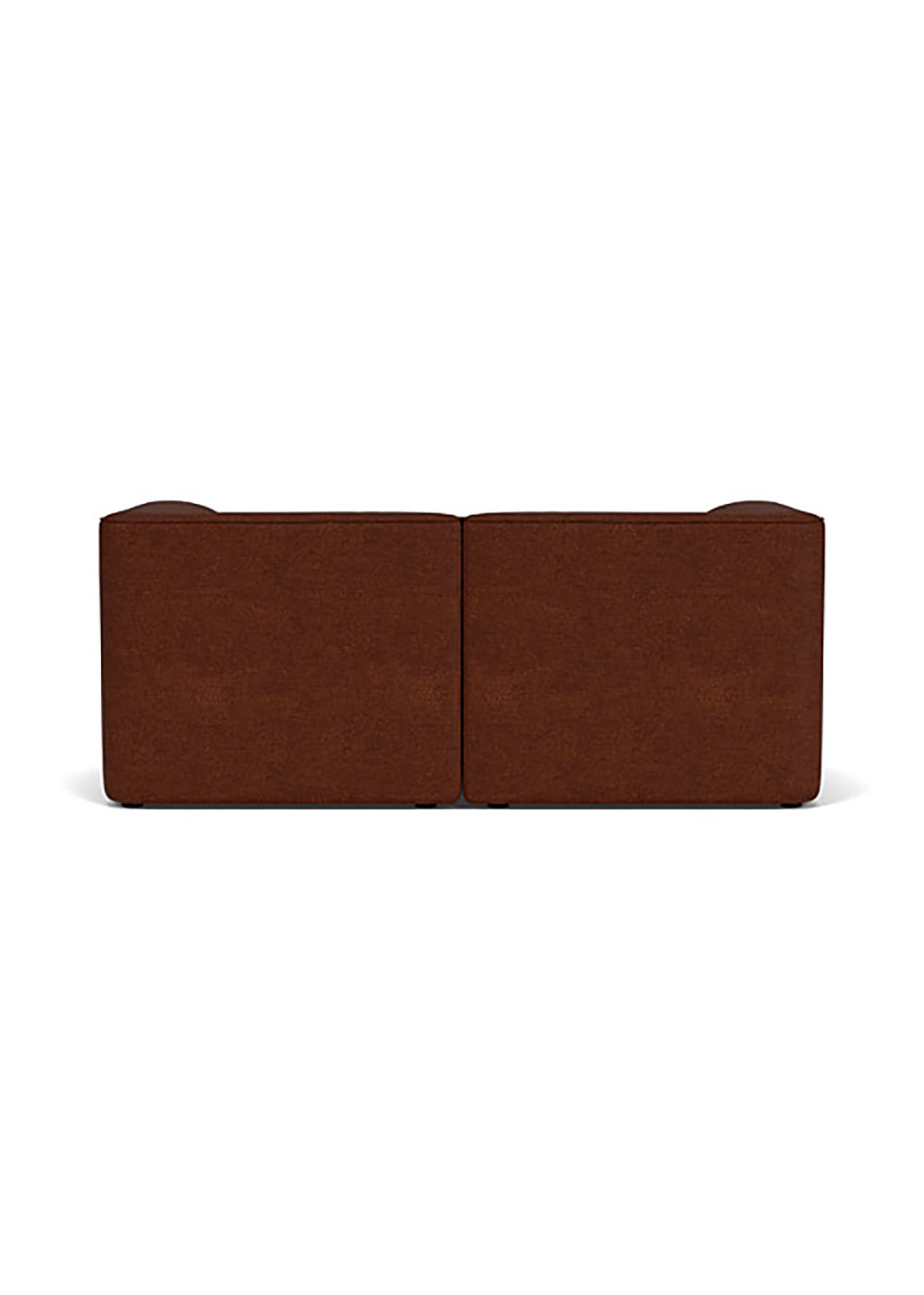 Audo Copenhagen - Canapé modulaire - Eave Modular Sofa, 86, 2 Seater, Configuration 1 - Audo Bouclé 08 - Bordeaux
