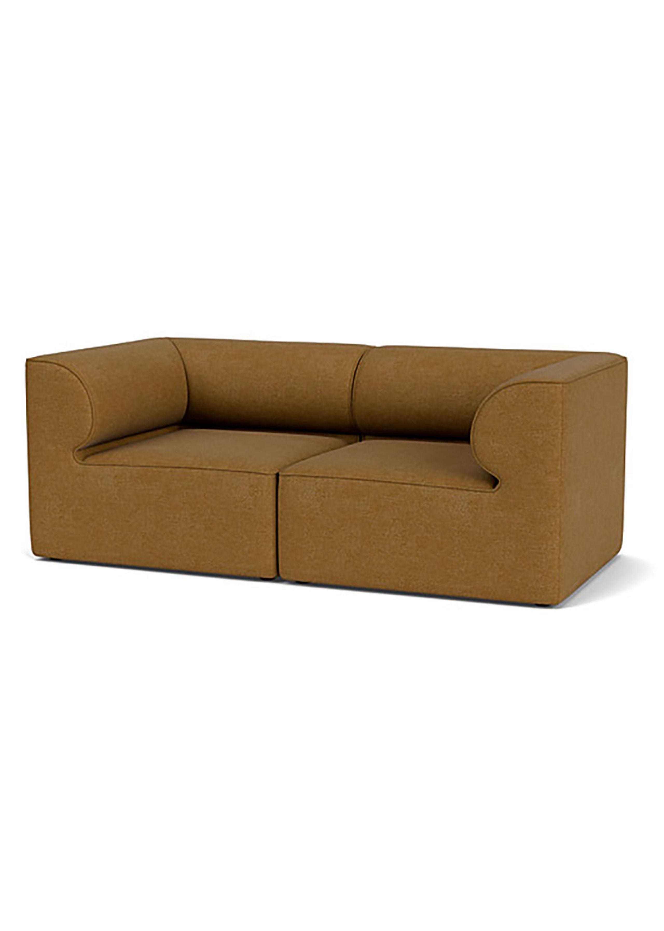 Audo Copenhagen - Modulární pohovka - Eave Modular Sofa, 96, 2-seater, Configuration 1 - Audo Bouclé 06 - Gold