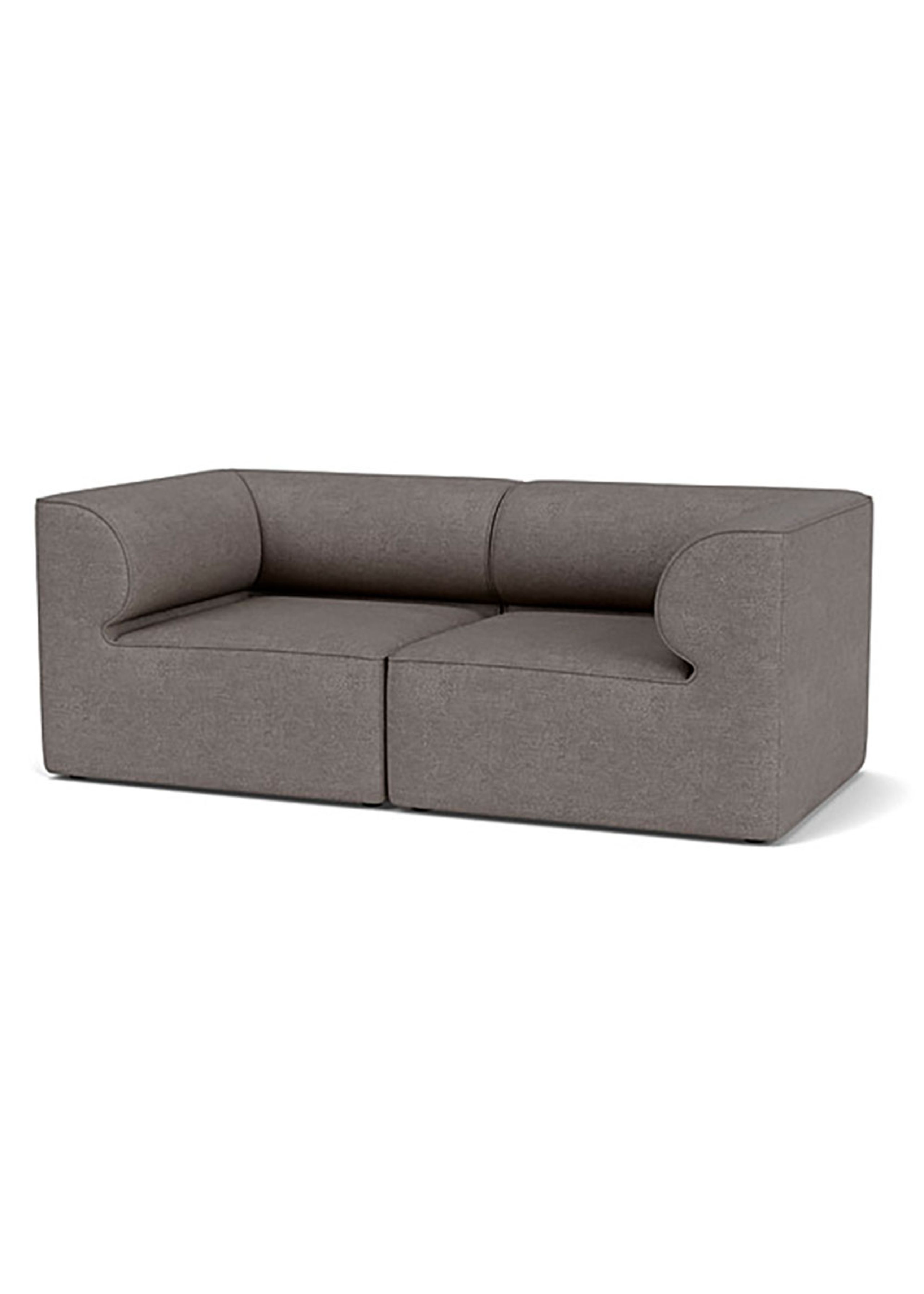 Audo Copenhagen - Modulární pohovka - Eave Modular Sofa, 96, 2-seater, Configuration 1 - Audo Bouclé 16 - Dark Grey