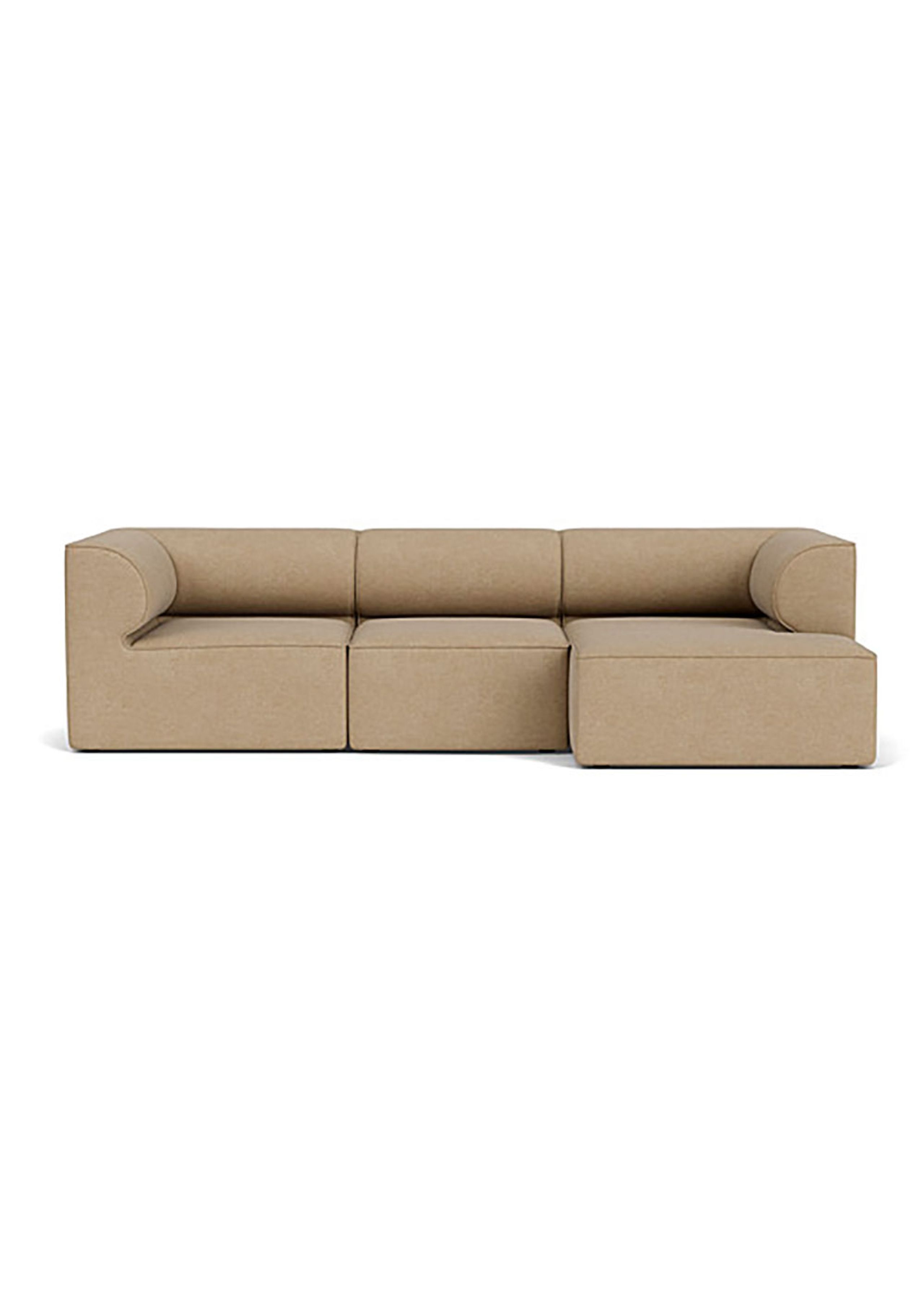Audo Copenhagen - Modulares Sofa - Eave Modular Sofa, 96, 3-seater, Configurations 11-12 - Audo Bouclé 02 - Beige - Configuration 11