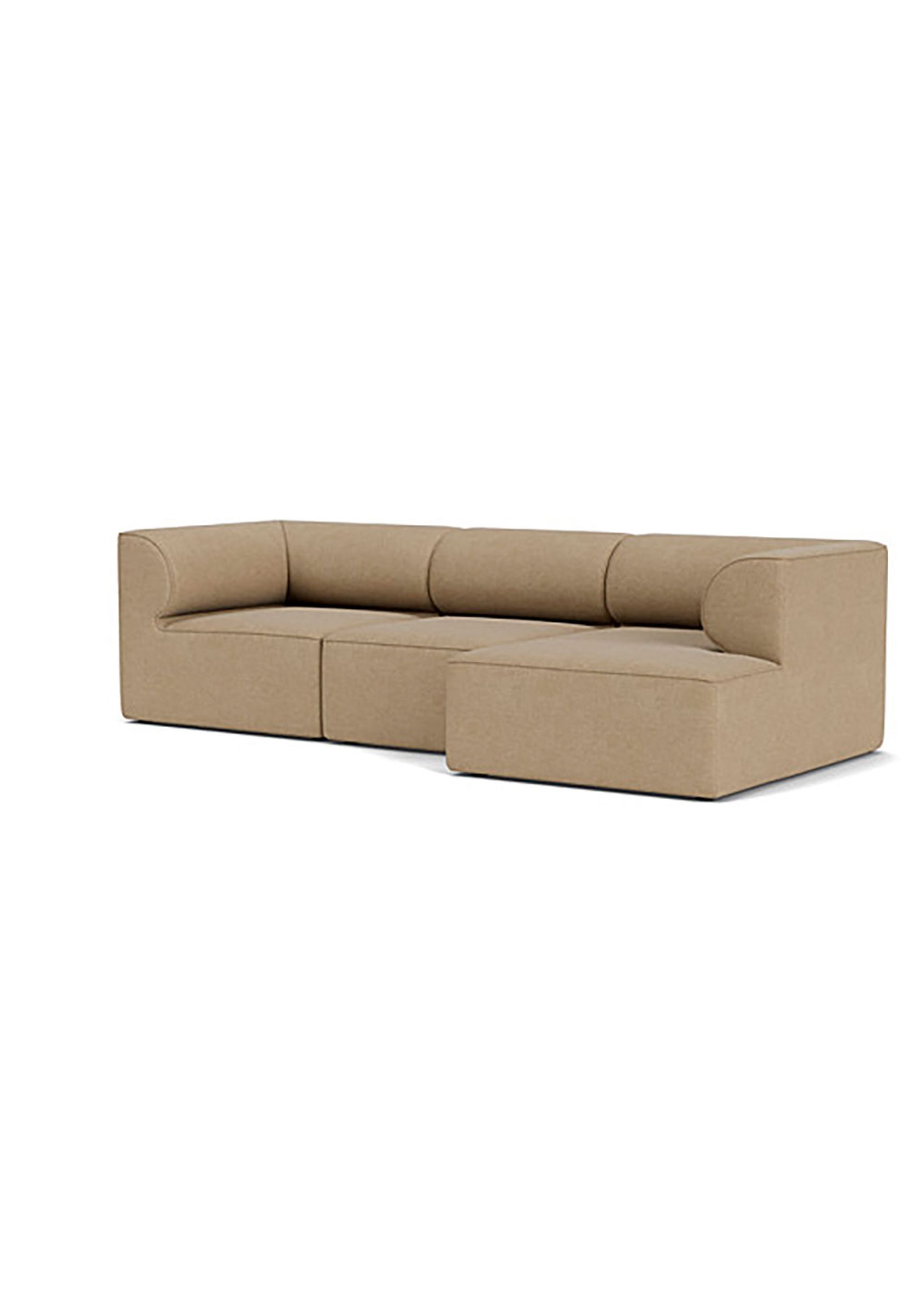 Audo Copenhagen - Modulares Sofa - Eave Modular Sofa, 96, 3-seater, Configurations 11-12 - Audo Bouclé 02 - Beige - Configuration 11