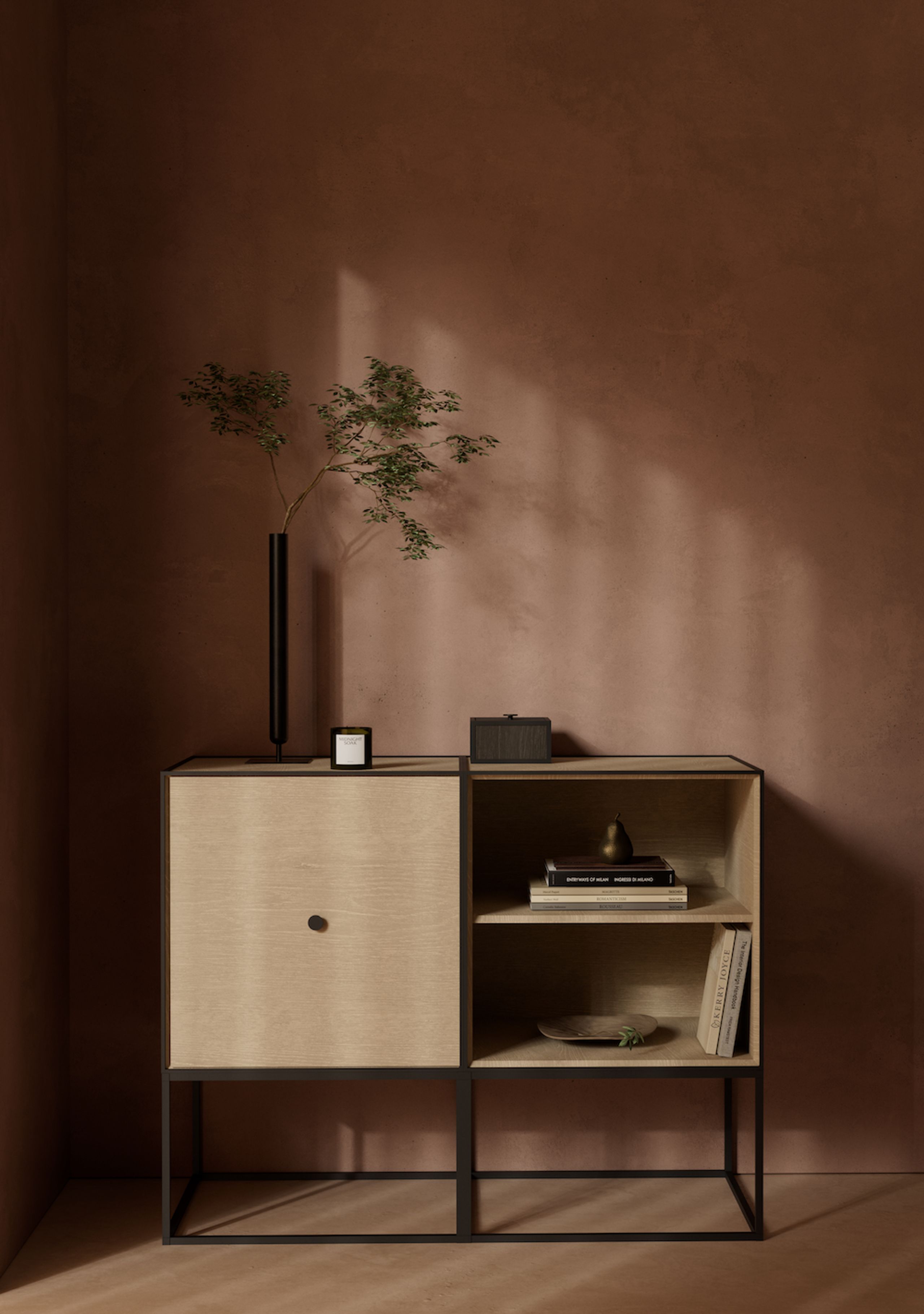 Audo Copenhagen - Reol - Frame 49 incl. Låge - Eg