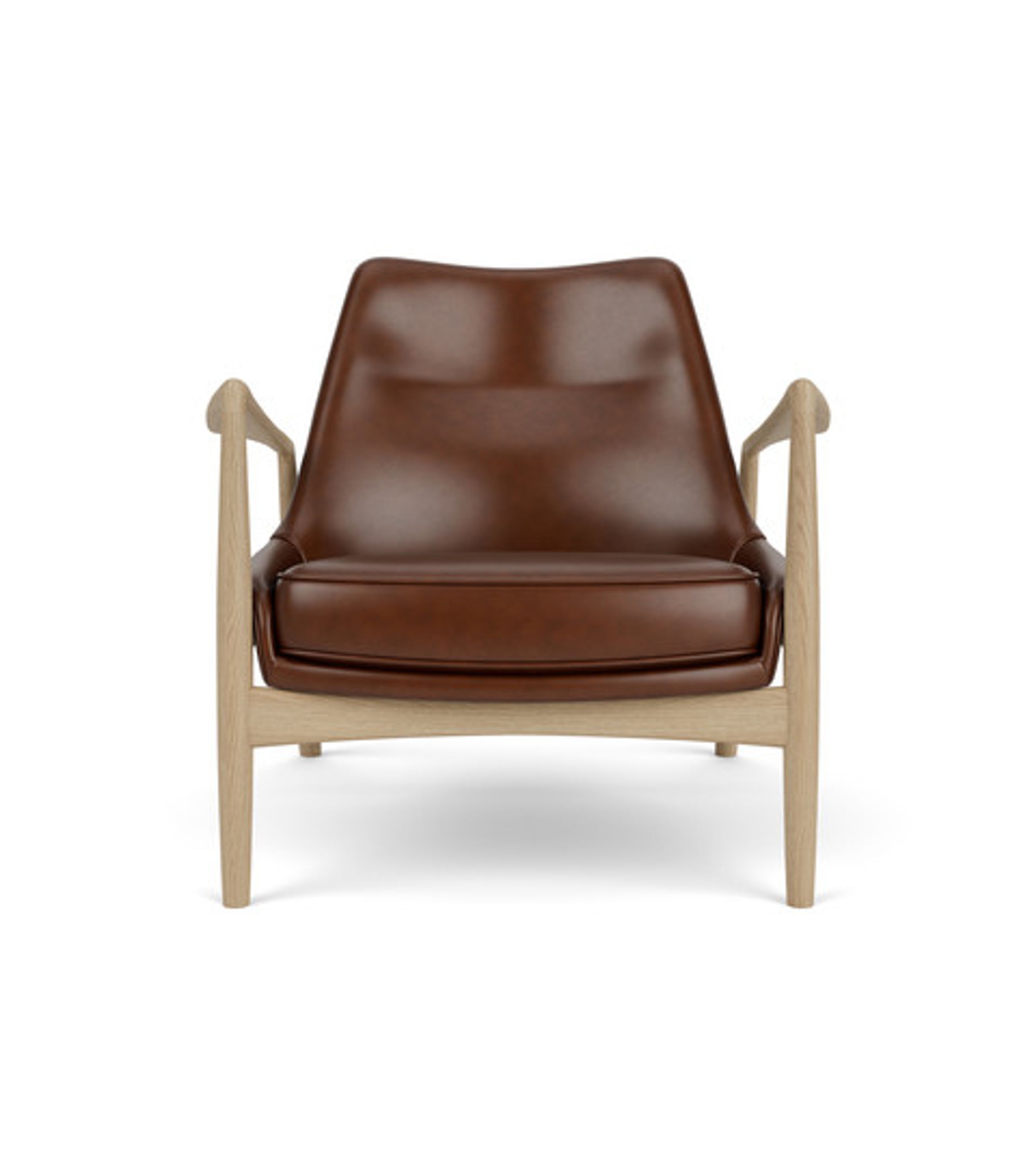 Audo Copenhagen - Stofble - The Seal Lounge Chair Low Back - Oiled Natural Oak / Dakar 0329