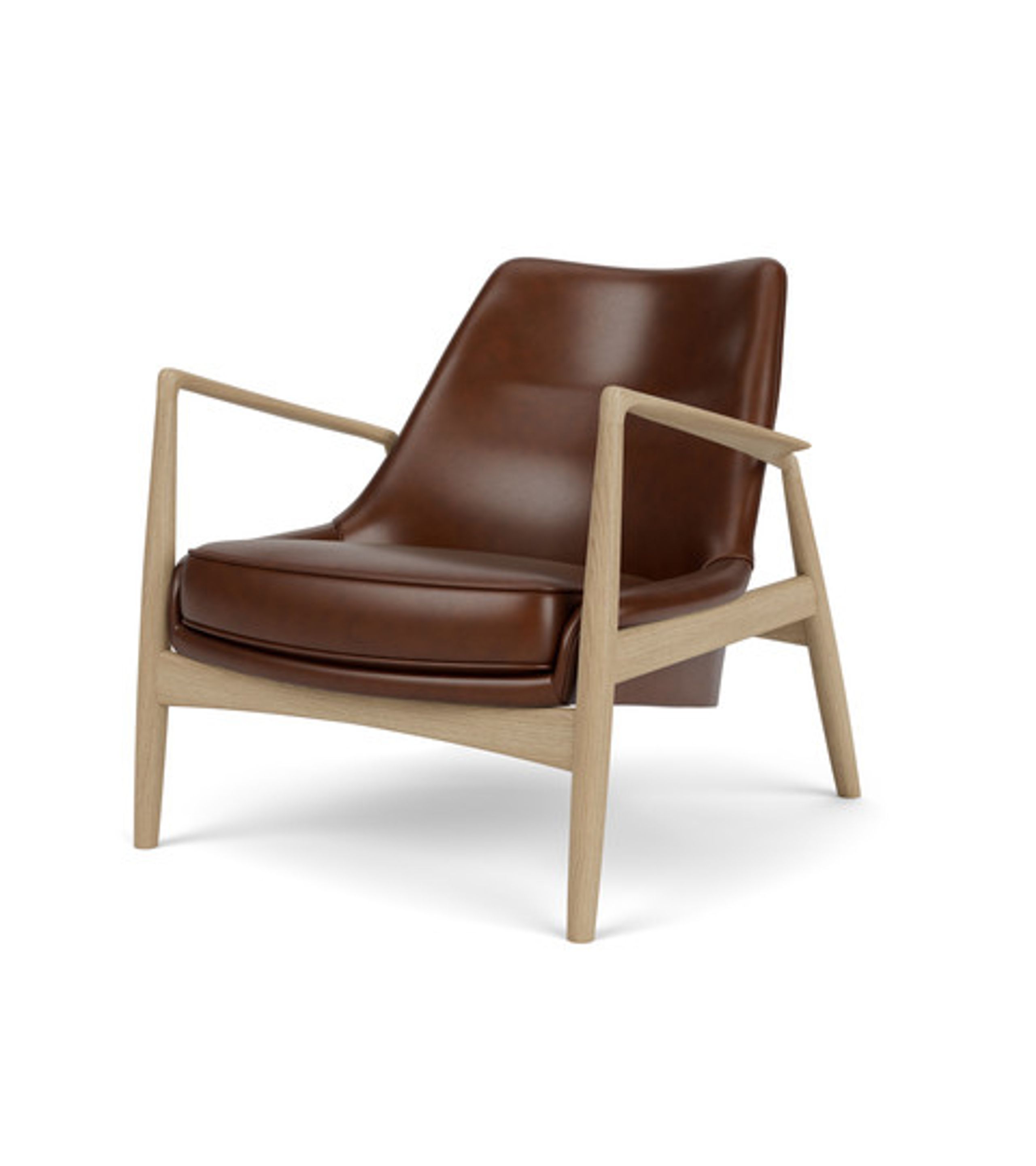 Audo Copenhagen - Stofble - The Seal Lounge Chair Low Back - Oiled Natural Oak / Dakar 0329