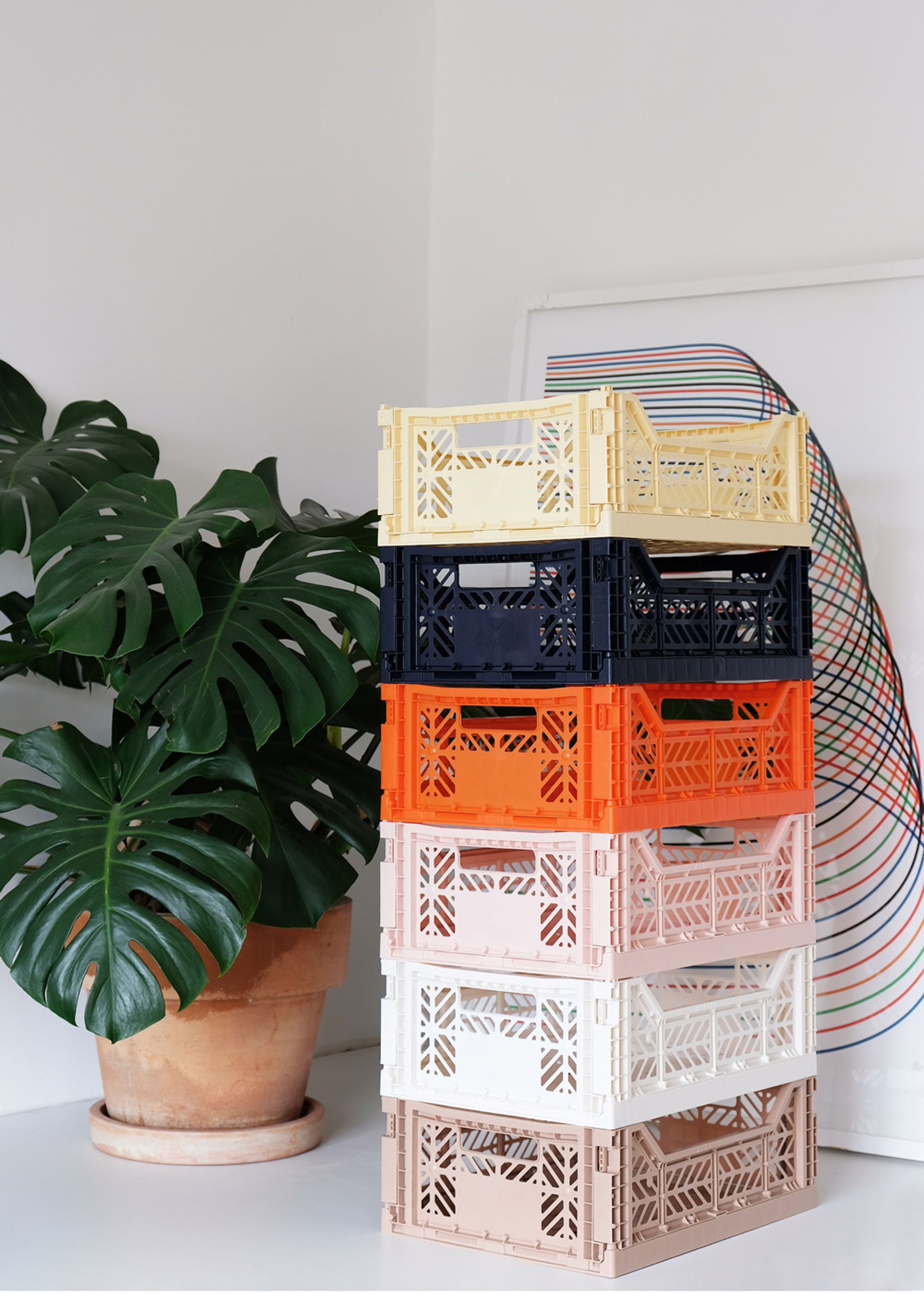 Aykasa - Kasser - Aykasa Foldekasser - Mini - Cream