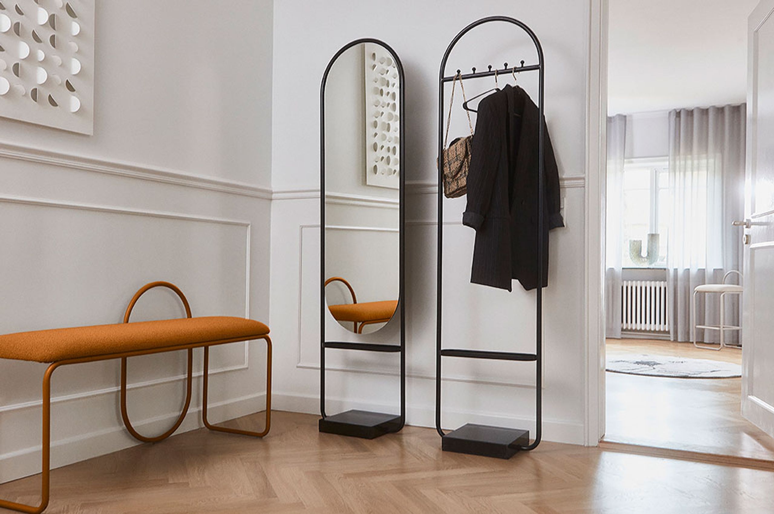 AYTM - Bank - ANGUI Bench - Amber Bouclé 0636