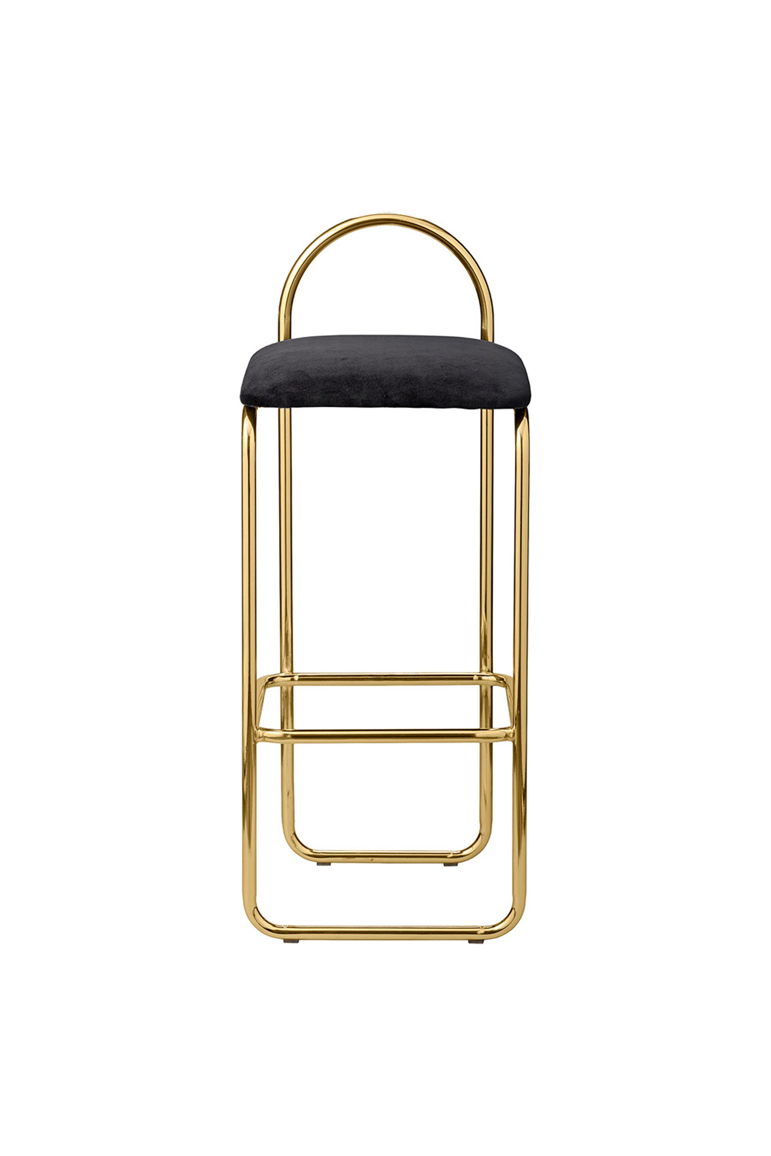 AYTM - Banco de bar - ANGUI bar chair - High - Anthracite/Gold