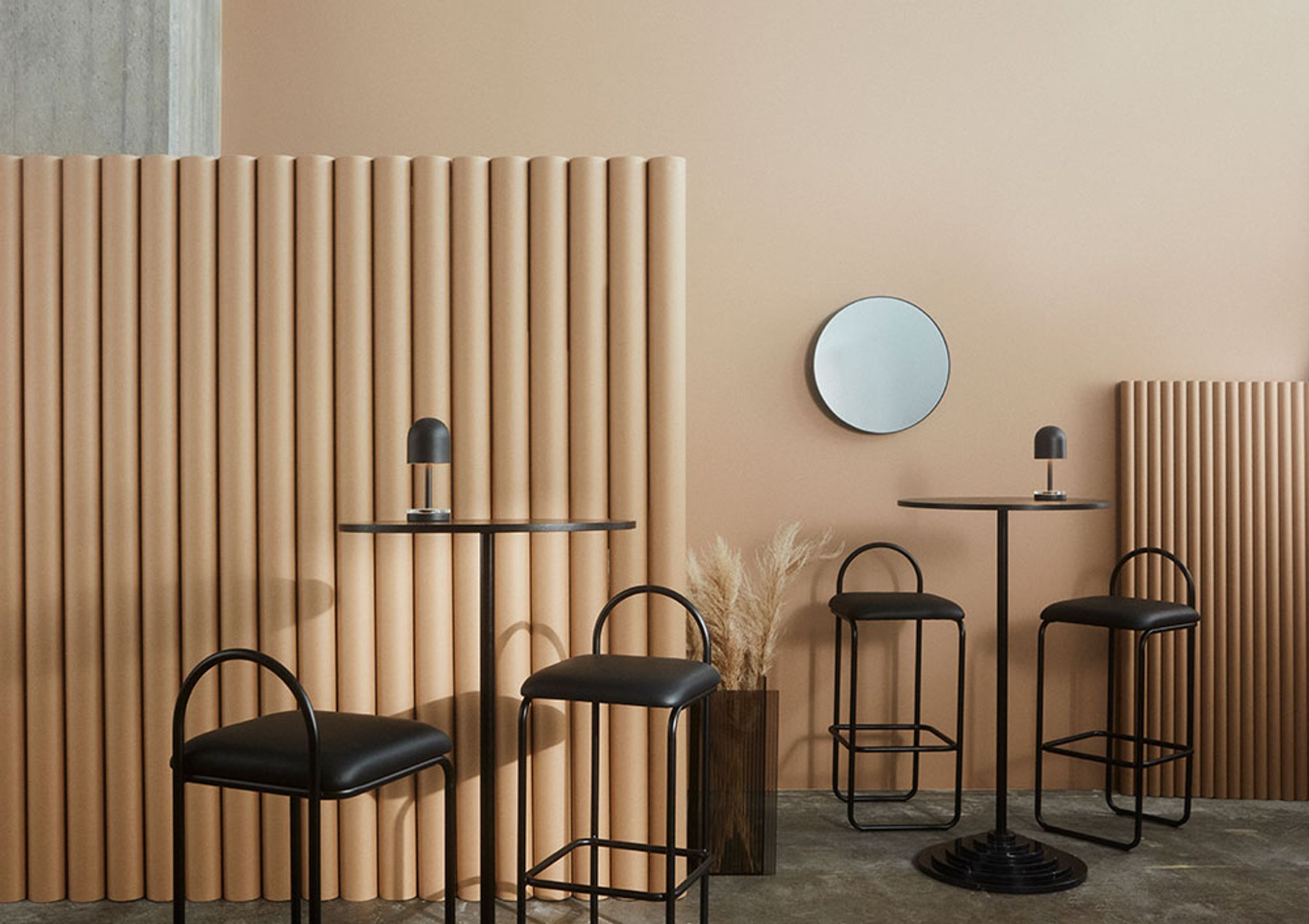 AYTM - Banco de bar - ANGUI bar chair - High - Anthracite/Gold