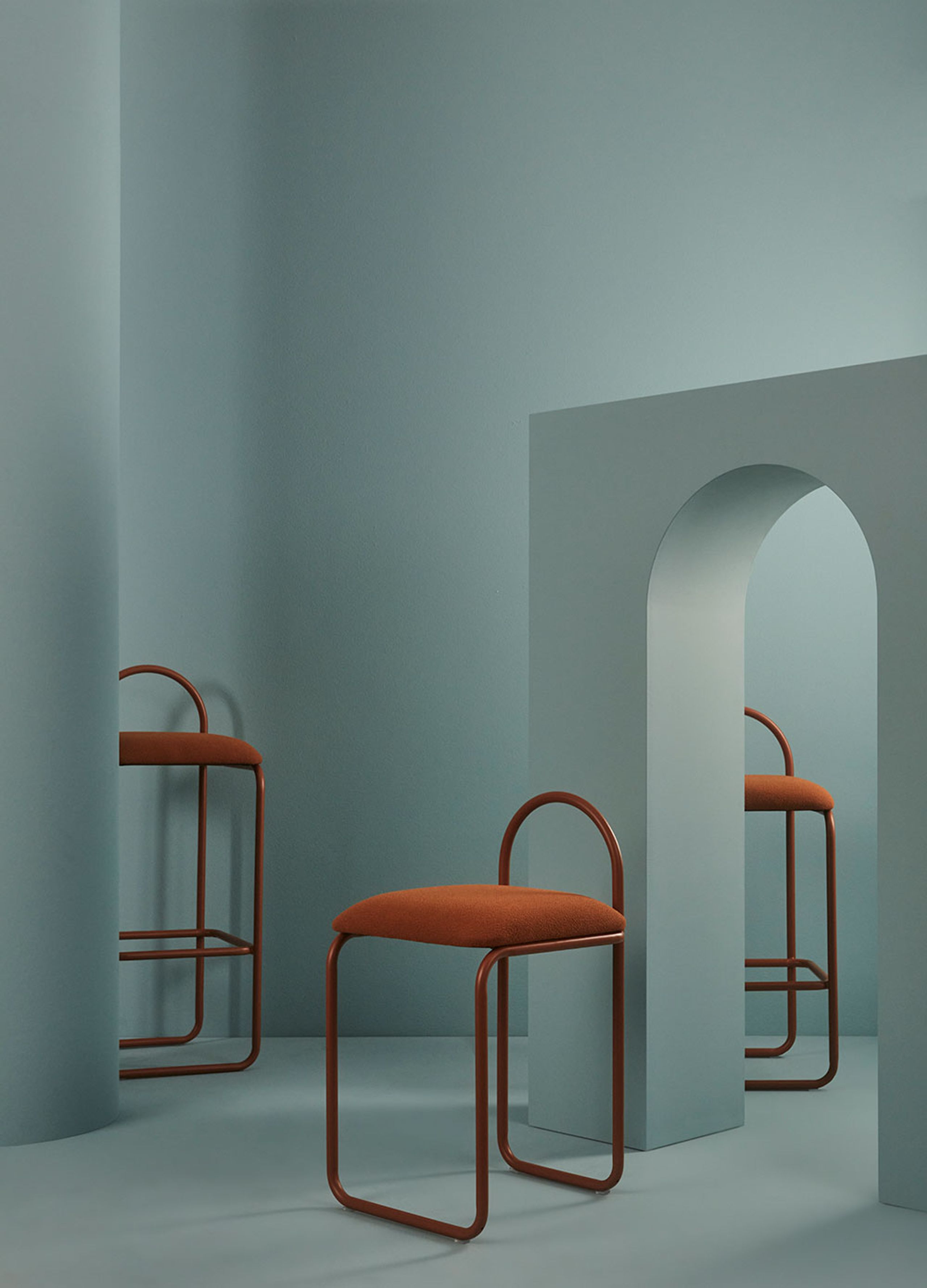 AYTM - Banco de bar - ANGUI bar chair - High - Anthracite/Gold