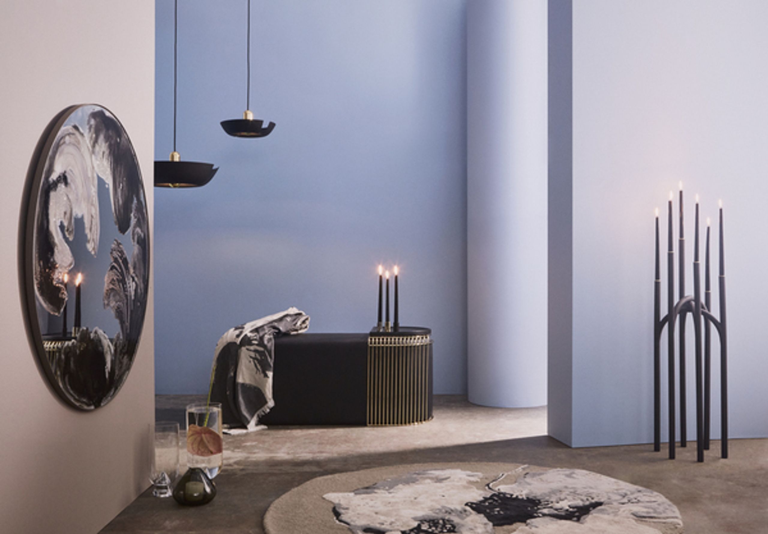 AYTM - Lamppu - CYCNUS pendant - Taupe/gold large