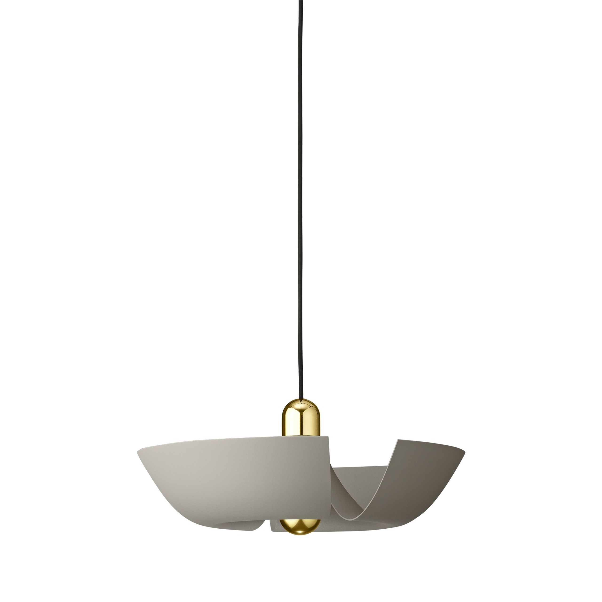 AYTM - Lampe - CYCNUS pendant - Taupe/gold small