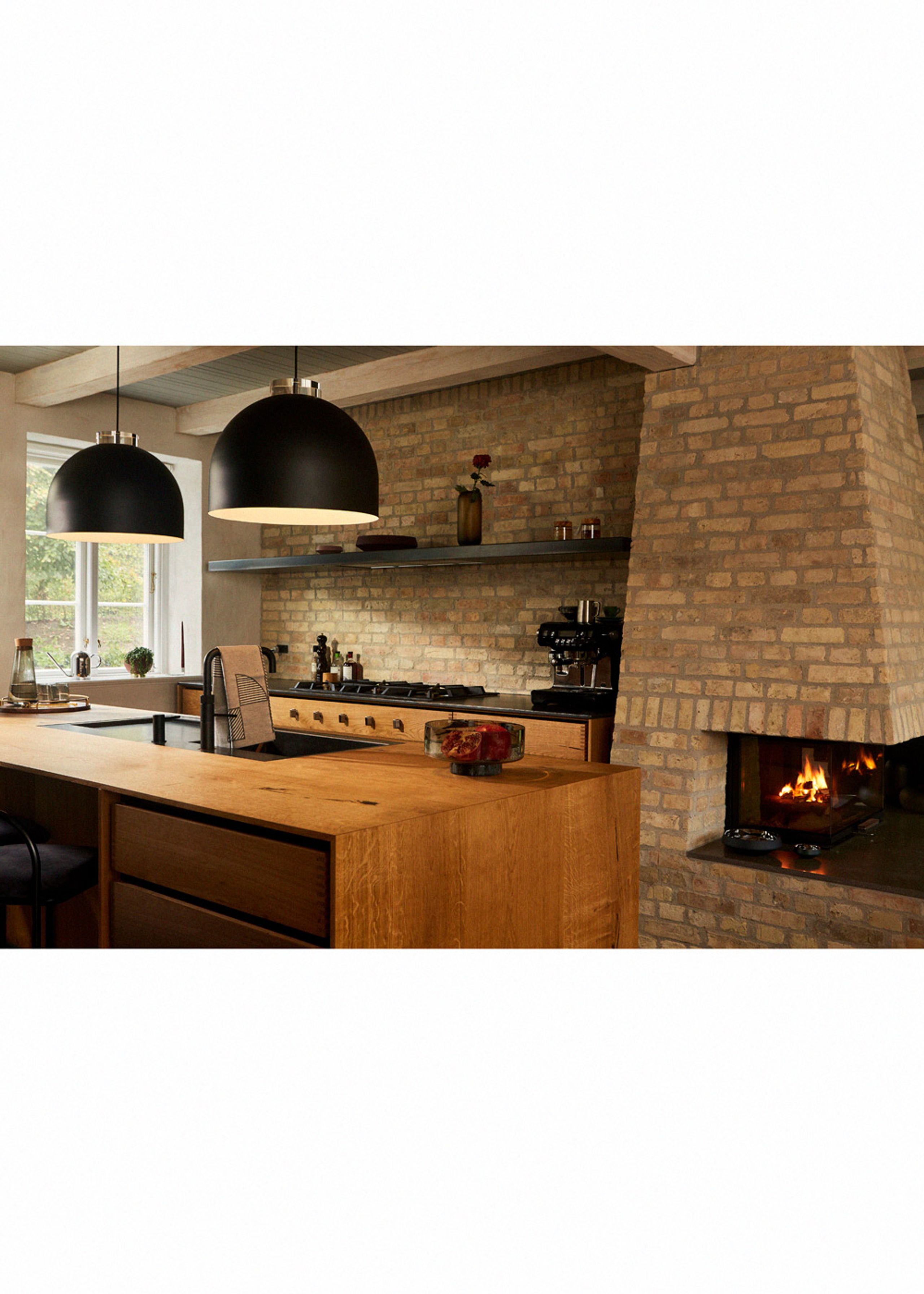 AYTM - Závěsné svítidlo - LUCEO Round Pendant - Small - Black/Clear