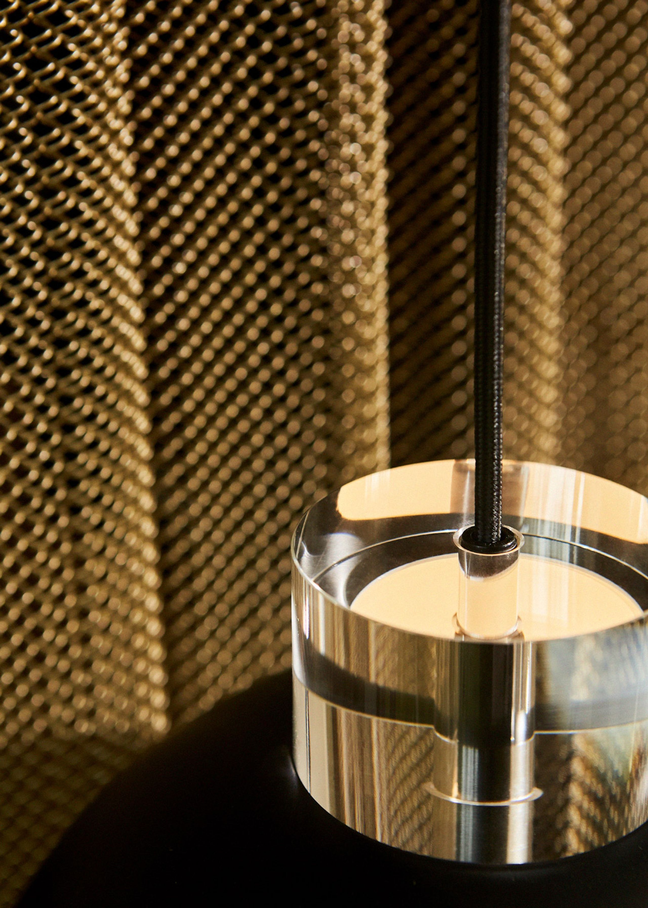 AYTM - Lampe - LUCEO Round Pendant - Large - Black/Clear