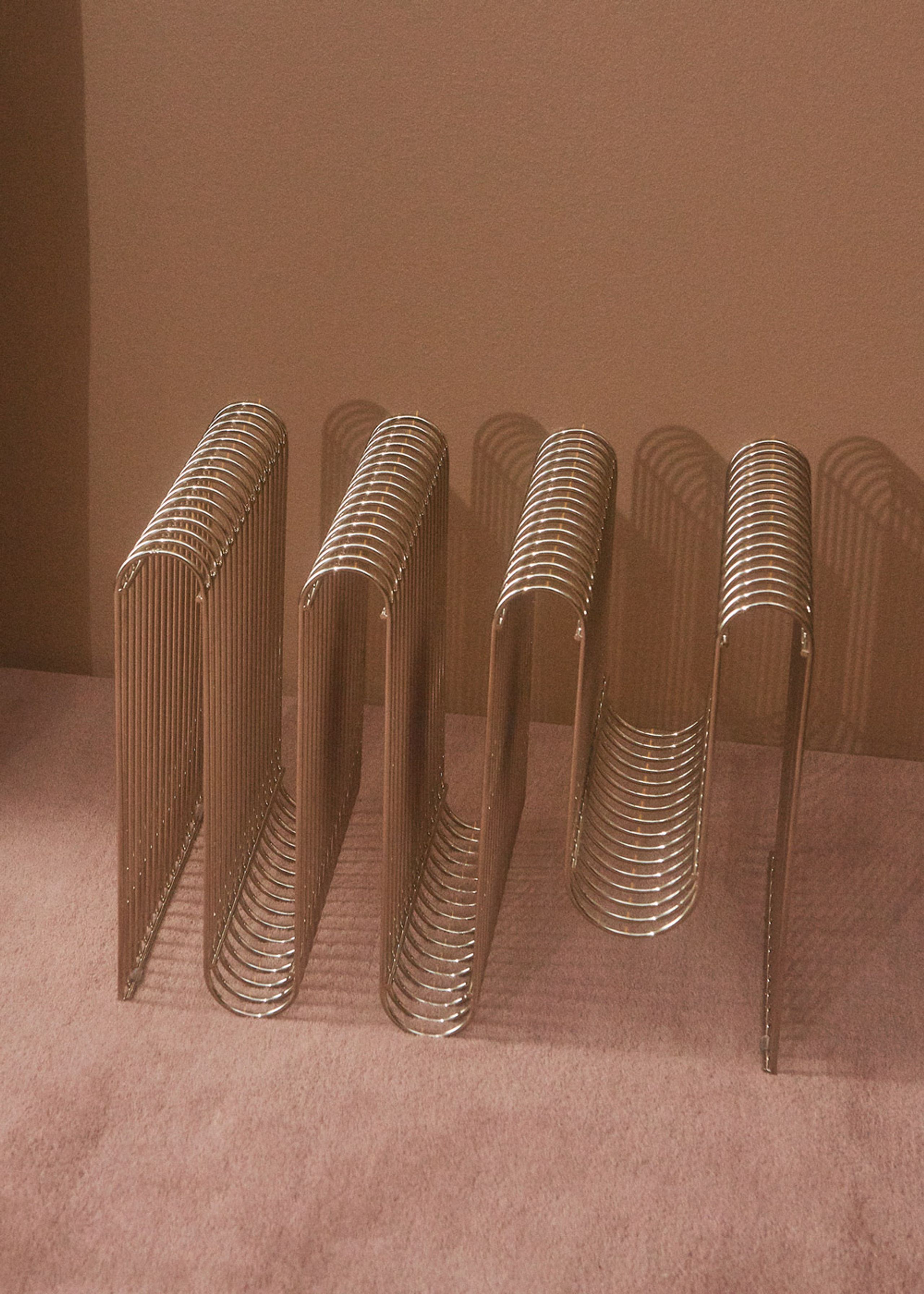 AYTM - Stool - Curva Magazine Holder - Gold