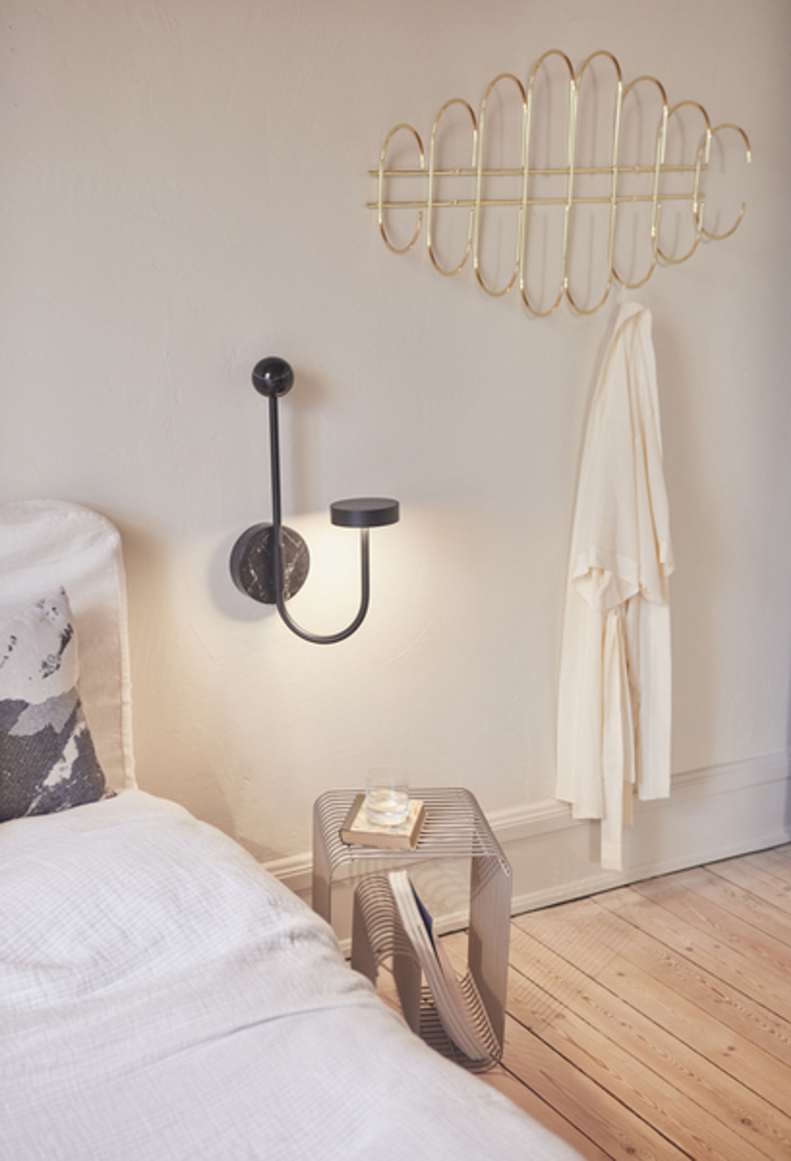 AYTM - Stool - CURVA Stool and Shelf - Taupe