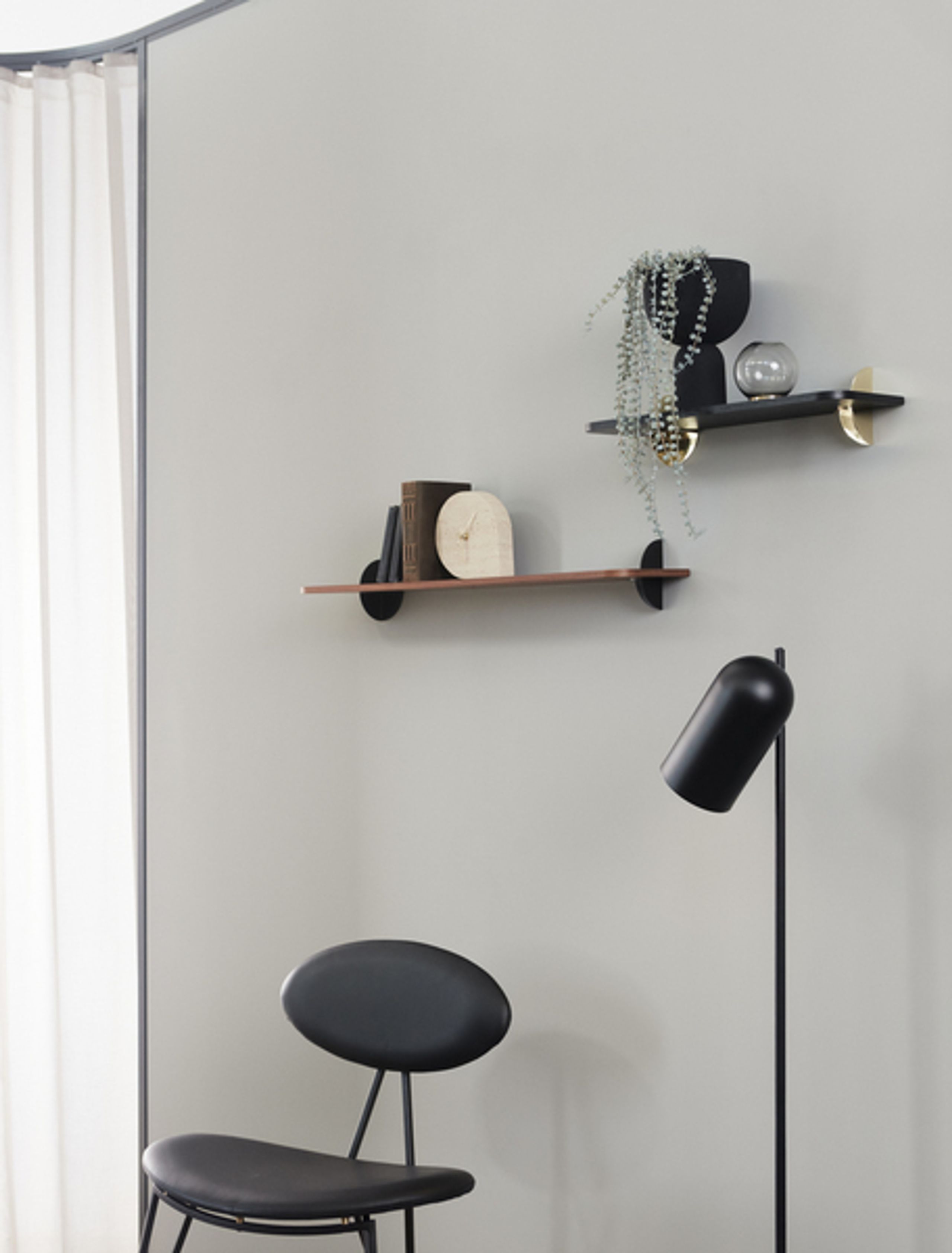 AYTM - Stuhl - Semper Dining Chair - Black/Java brown