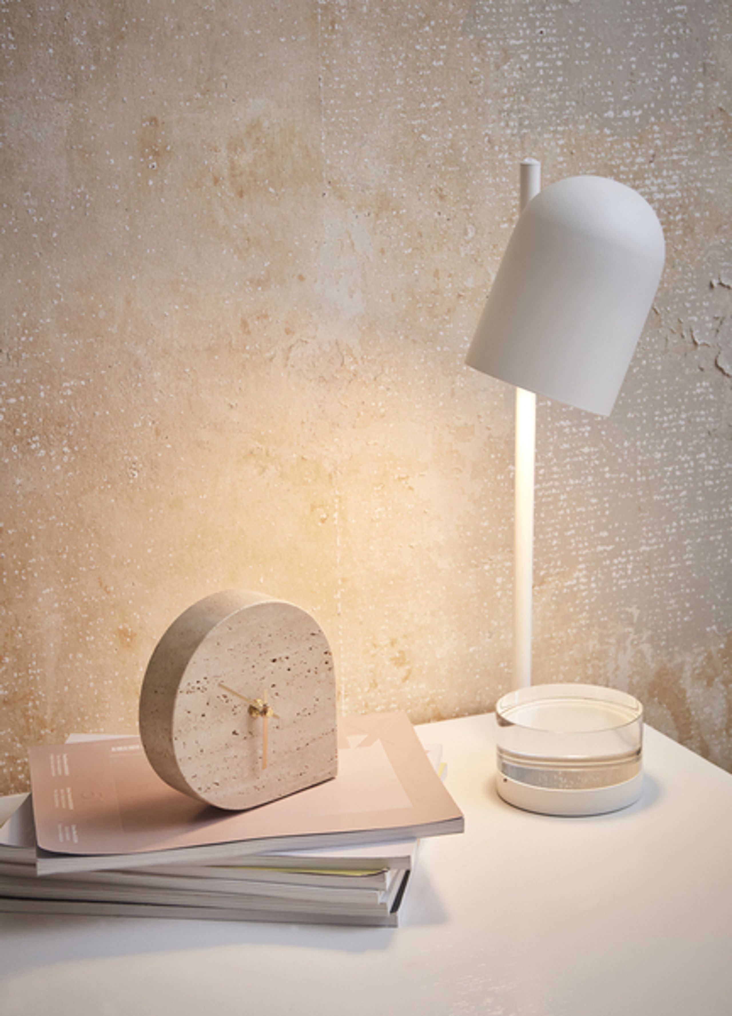 AYTM - Clock - Stilla Clock - Travertine