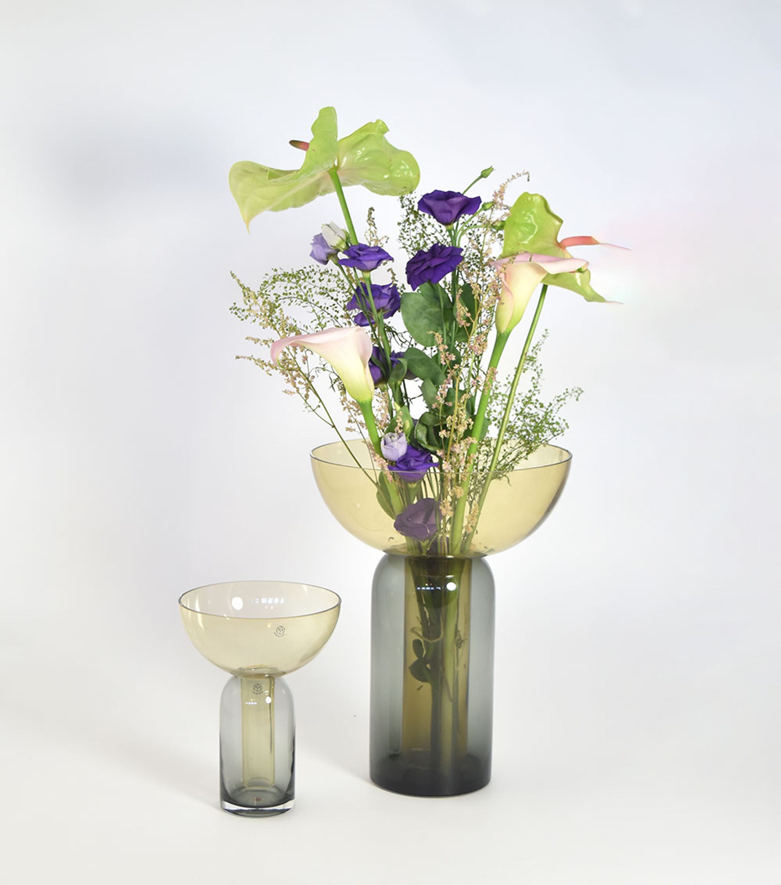 AYTM - Jarrón - Torus glass vase - Large - Black/Navy