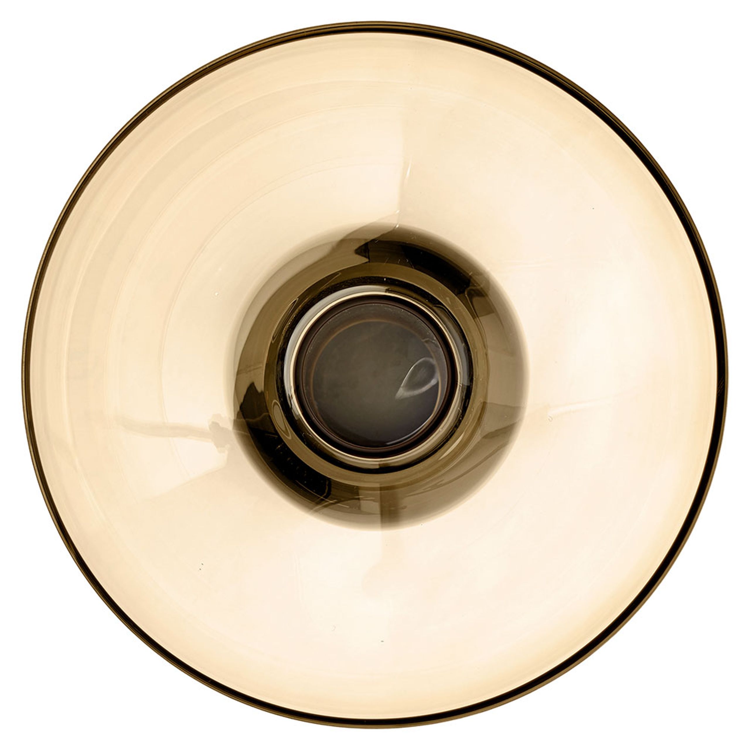 AYTM - Vase - Torus glass vase - Small - Black/Amber