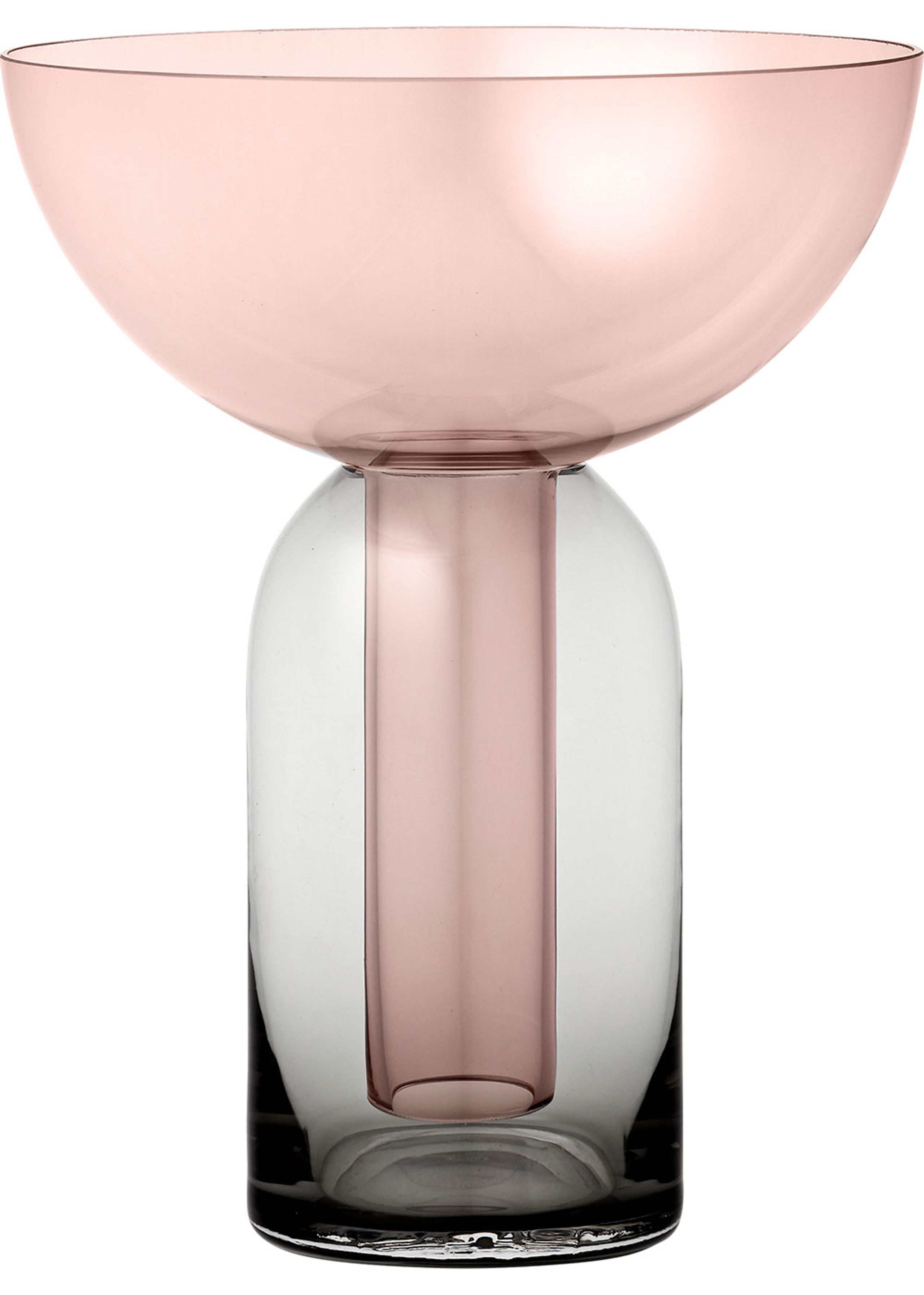 AYTM - Jarrón - Torus glass vase - Small - Black/Rose