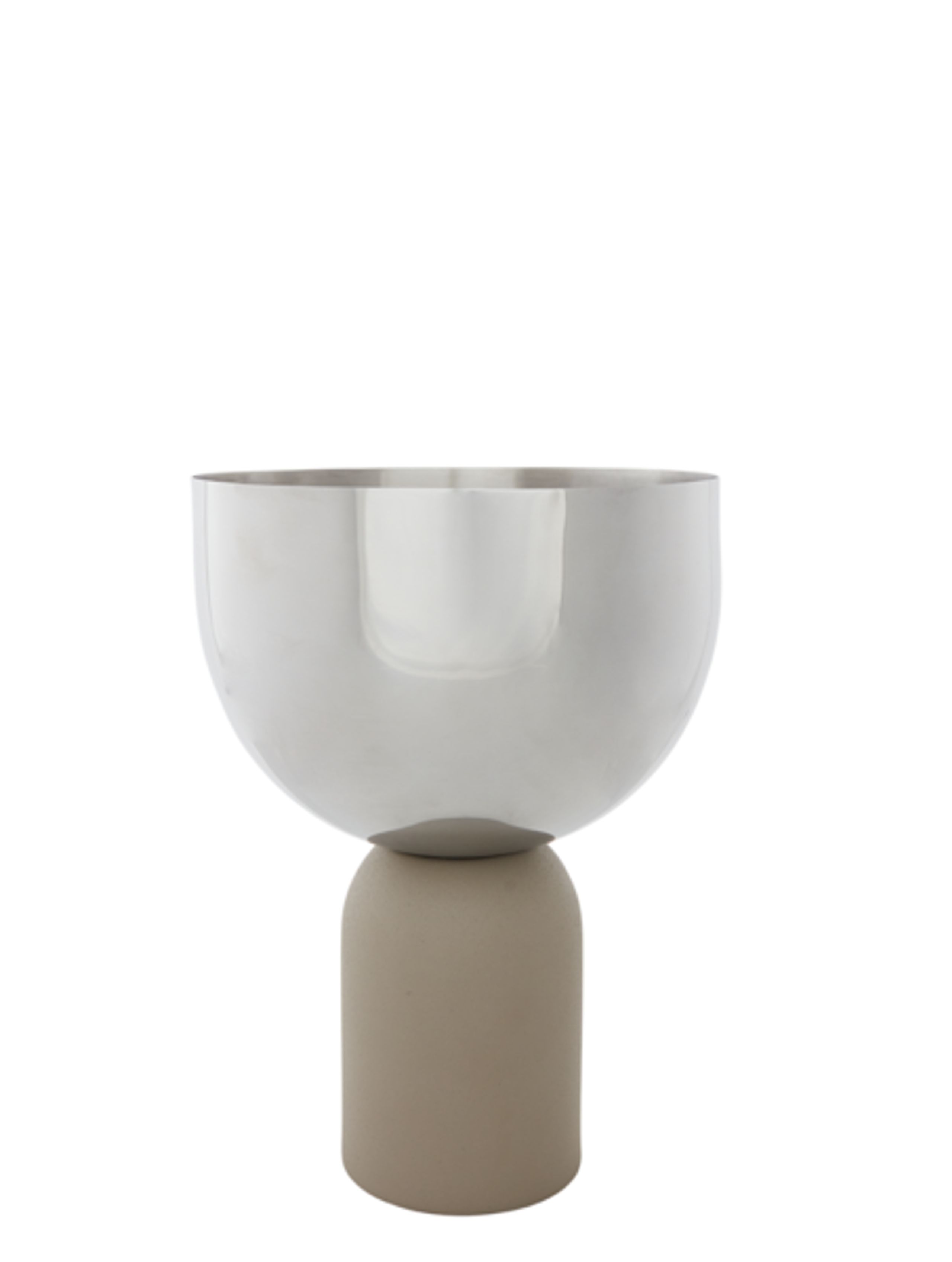 AYTM - Vase - Torus Flowerpot - Silver/Taupe - Large