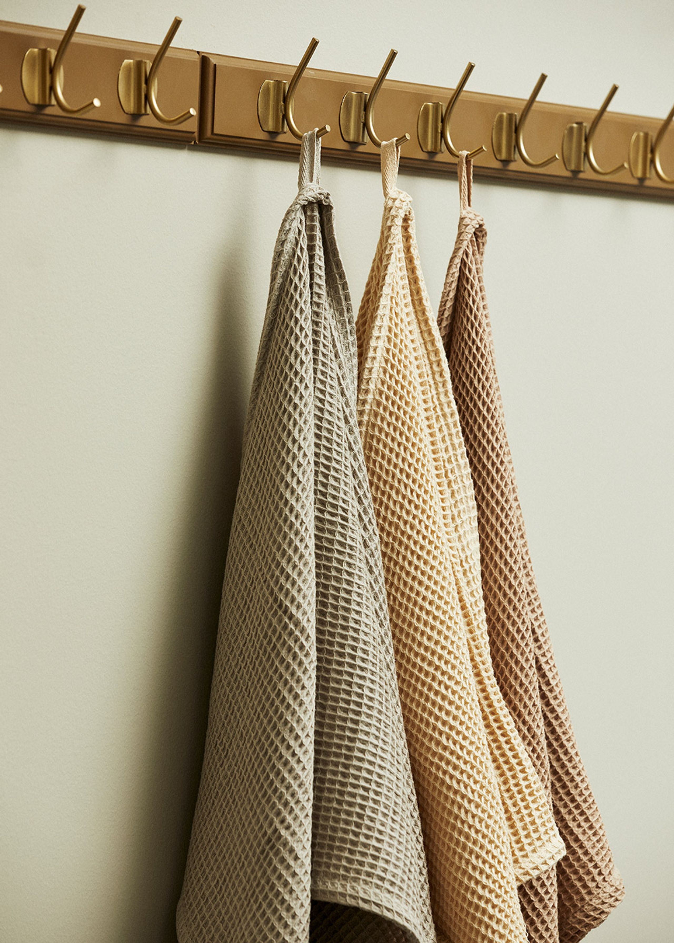 Ayu - Towel - Waffle Towels - Vata / Light Grey