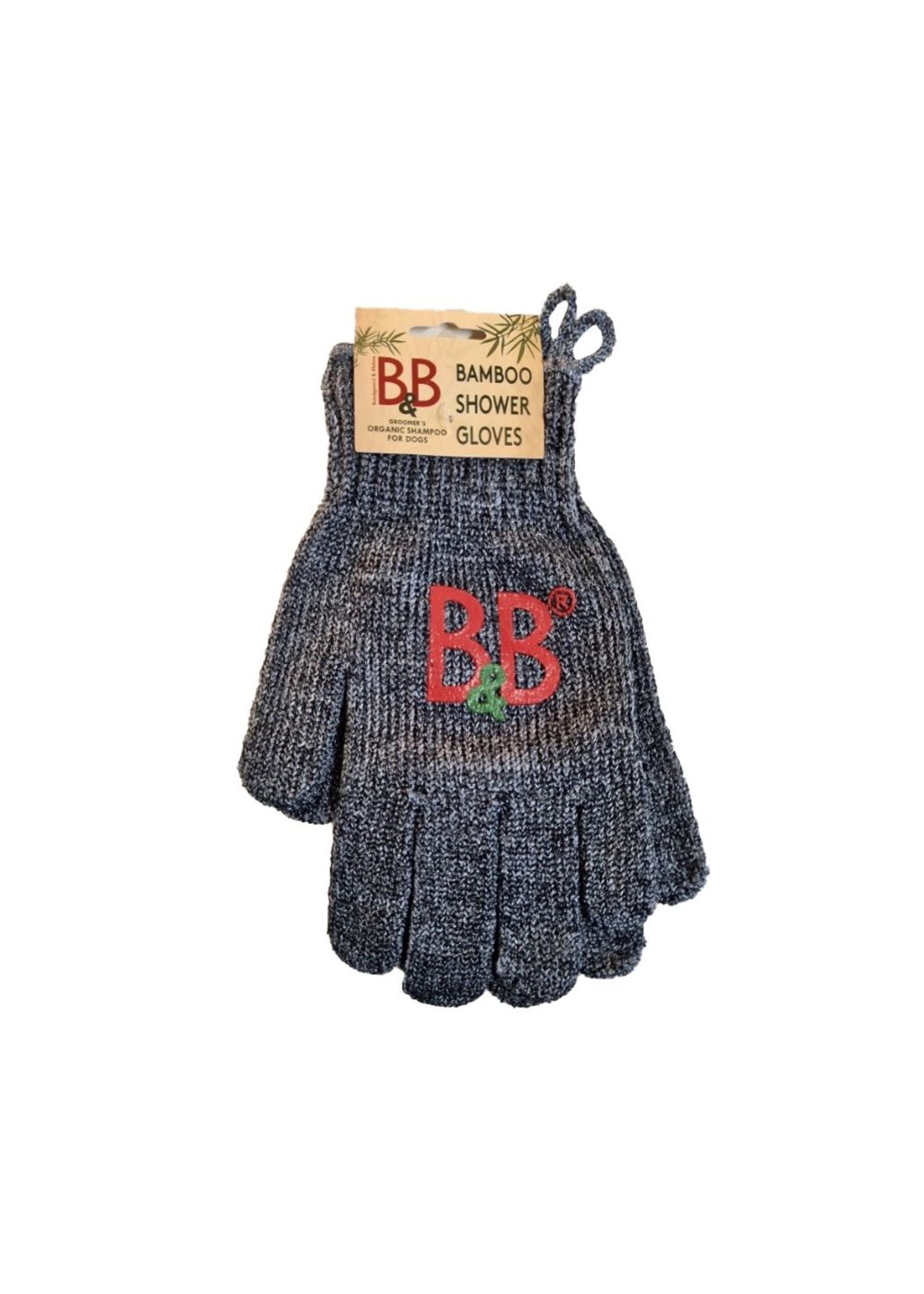 B&B - Dog brush - Bamboo Washing Gloves - Bamboo