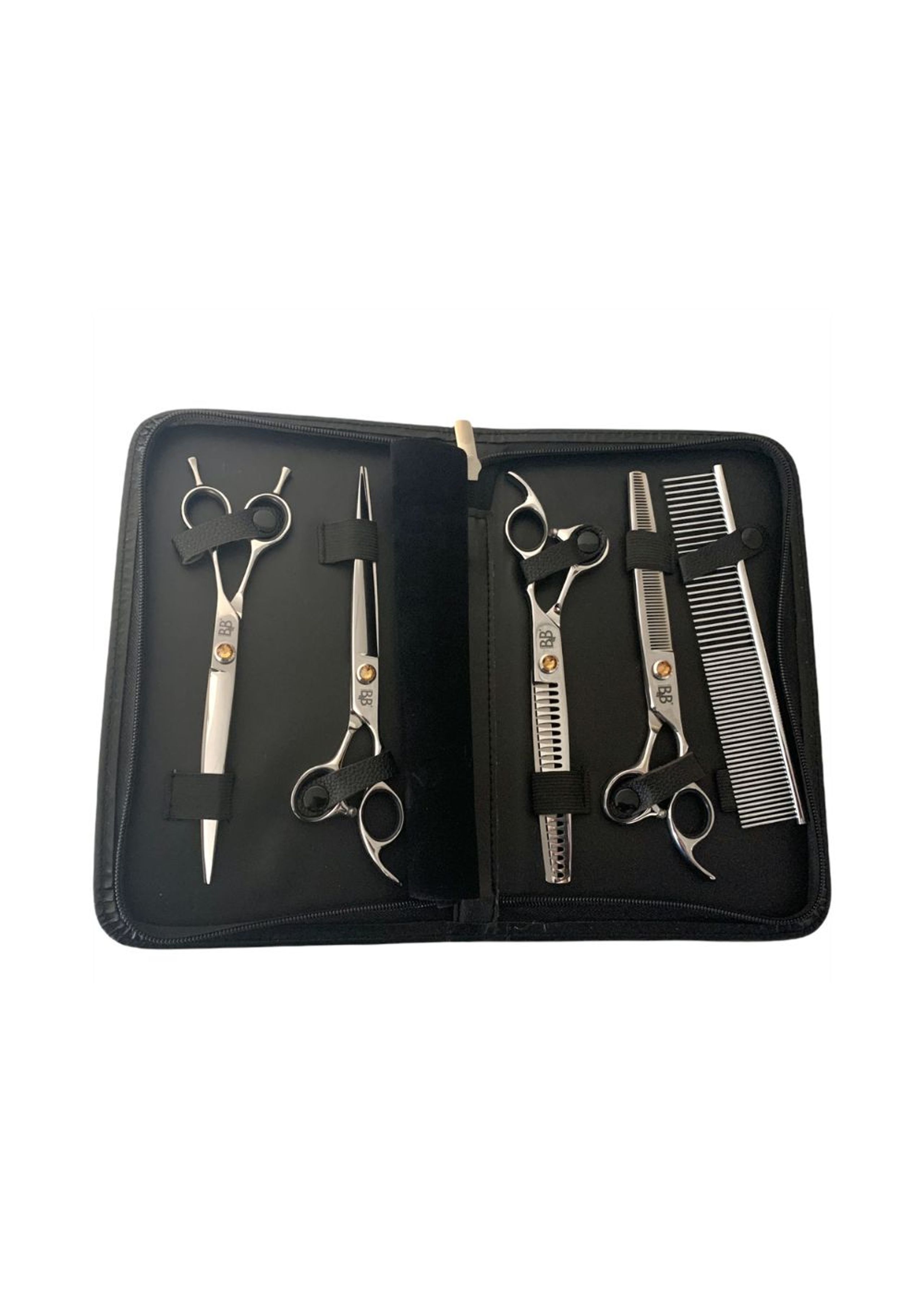 B&B - Brosse pour chiens - Professional Scissors Set (4 Pieces) - 7,5