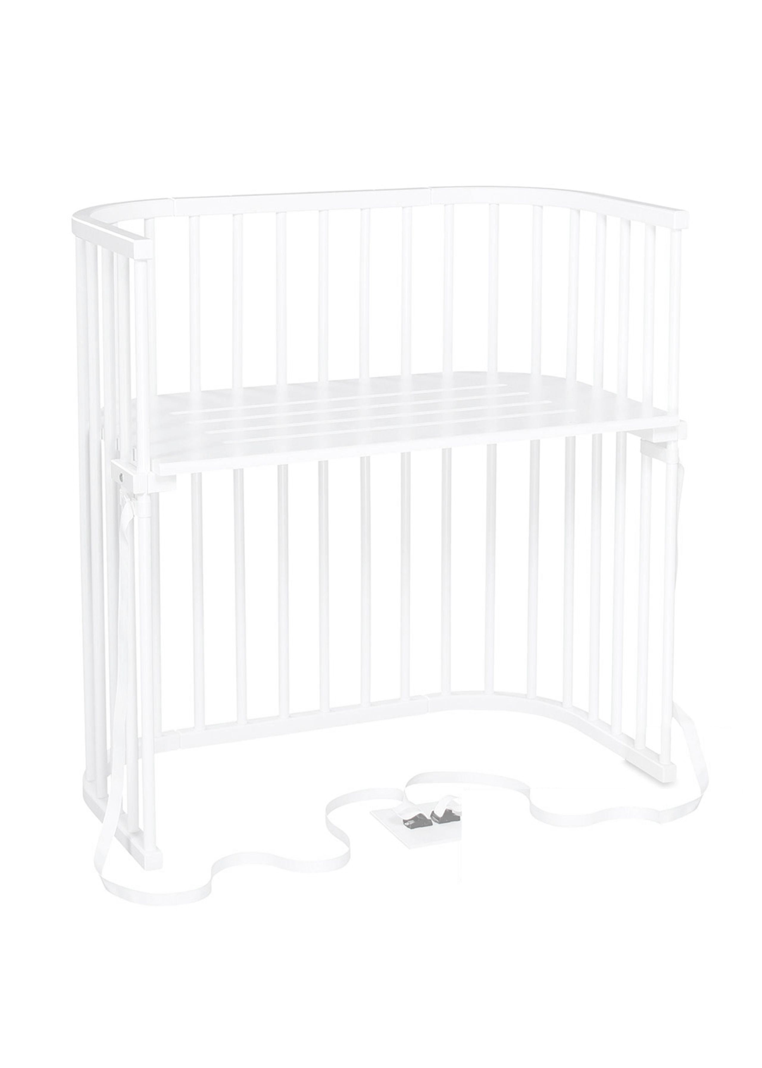 Babybay - Bedside Crib - Babybay - Boxspring Co-Sleeper - White Varnished