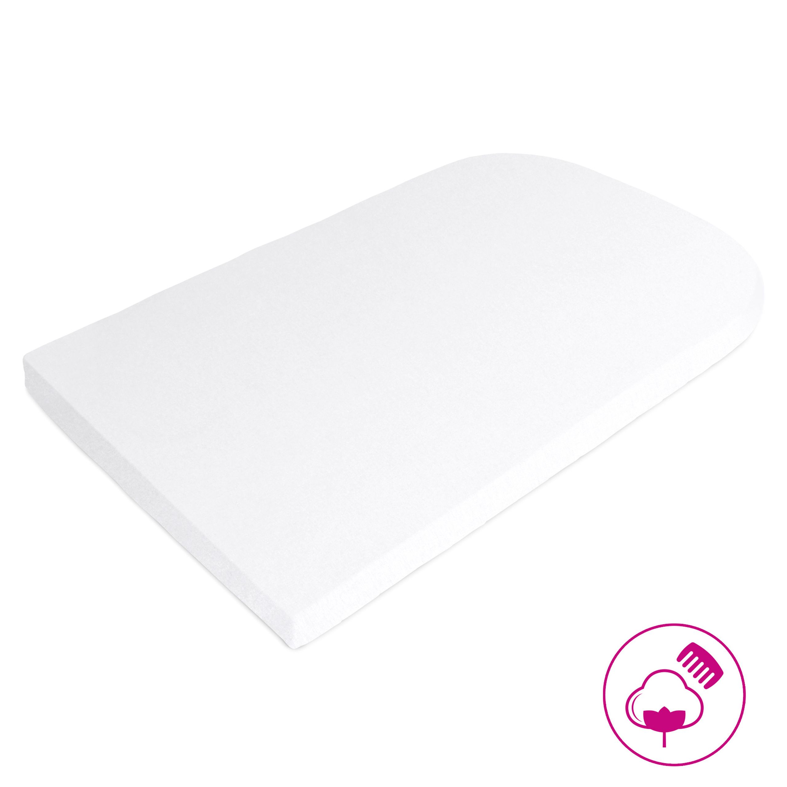 Babybay - Børnelagen - Jersey Cover Deluxe for Cot Conversion Mattress Original - White
