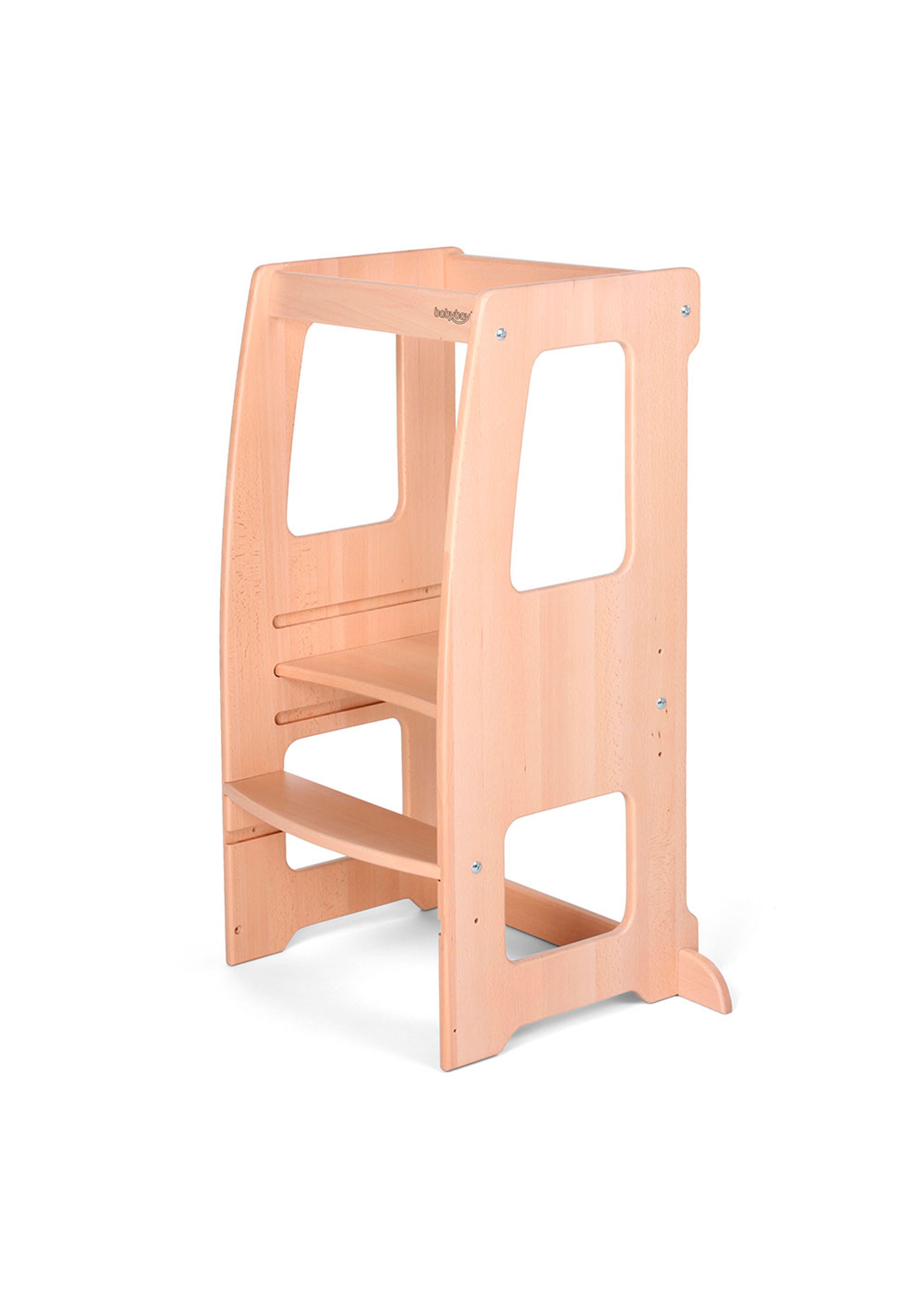 Babybay - Children's stool - Learning Step Stool Littlefoot - Natural Varnished