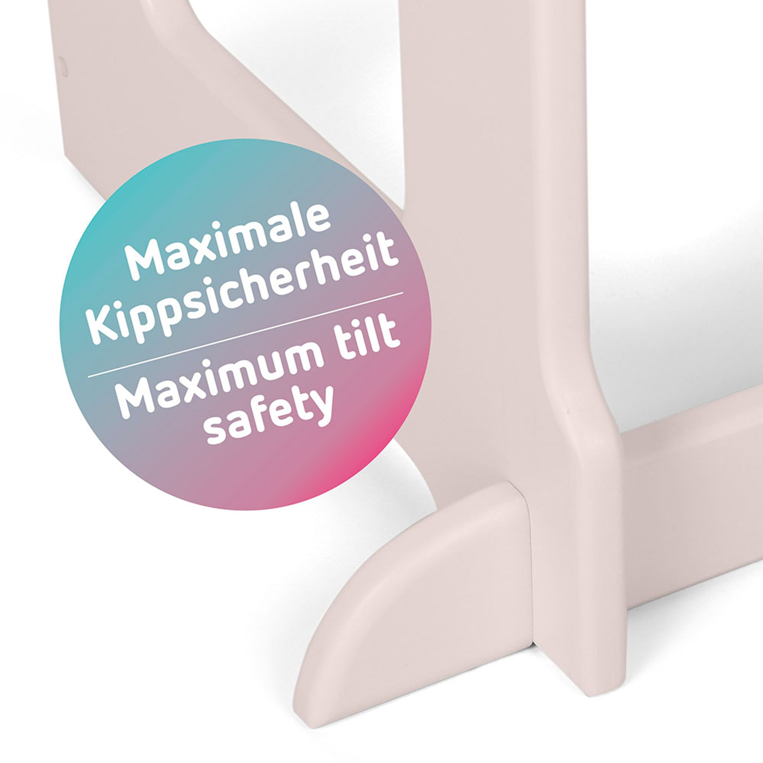 Babybay - Children's stool - Learning Step Stool Littlefoot - Natural Varnished