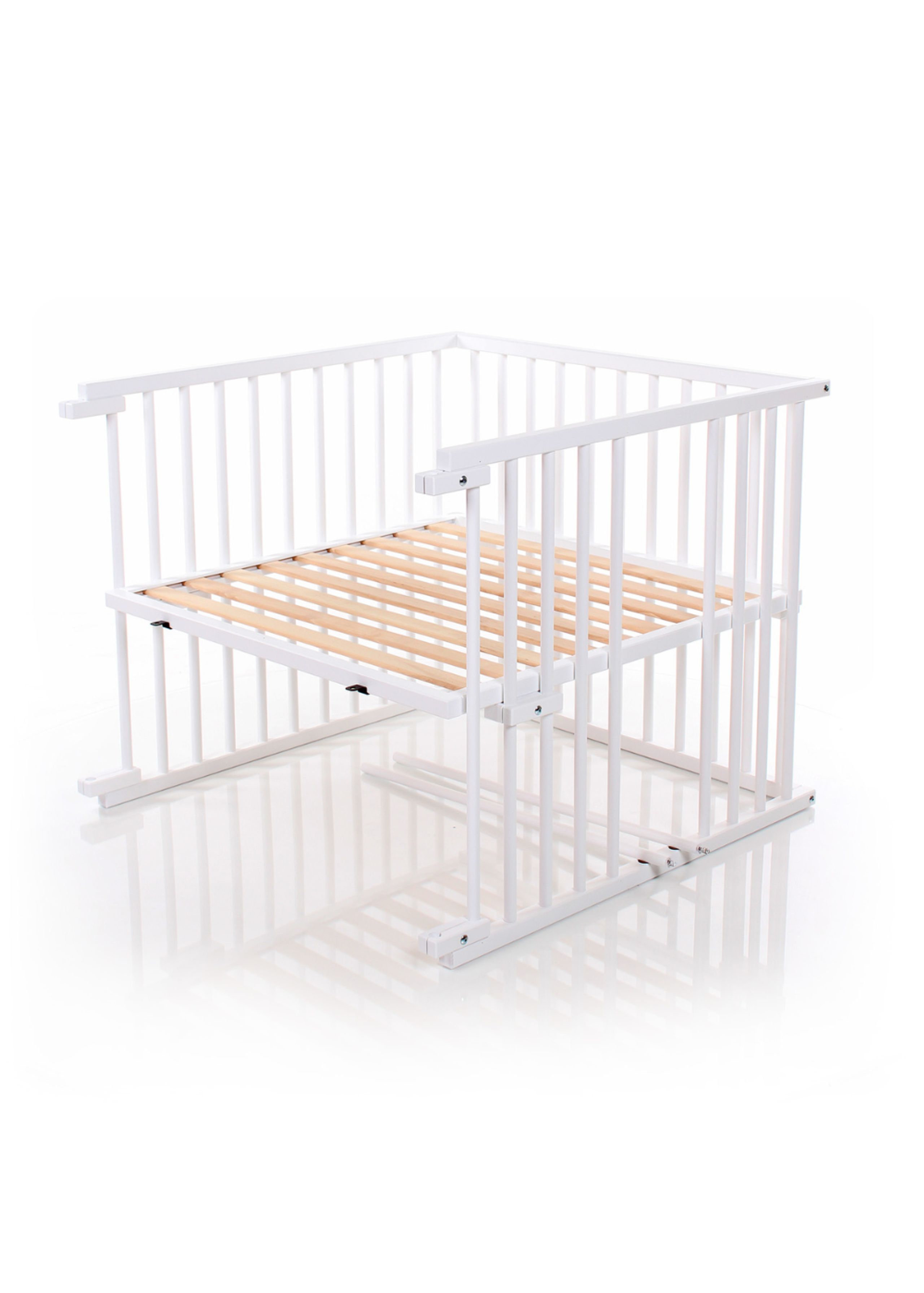 Babybay - Krippe - babybay Cot Conversion Kit suitable for model Maxi and Boxspring - White Varnished