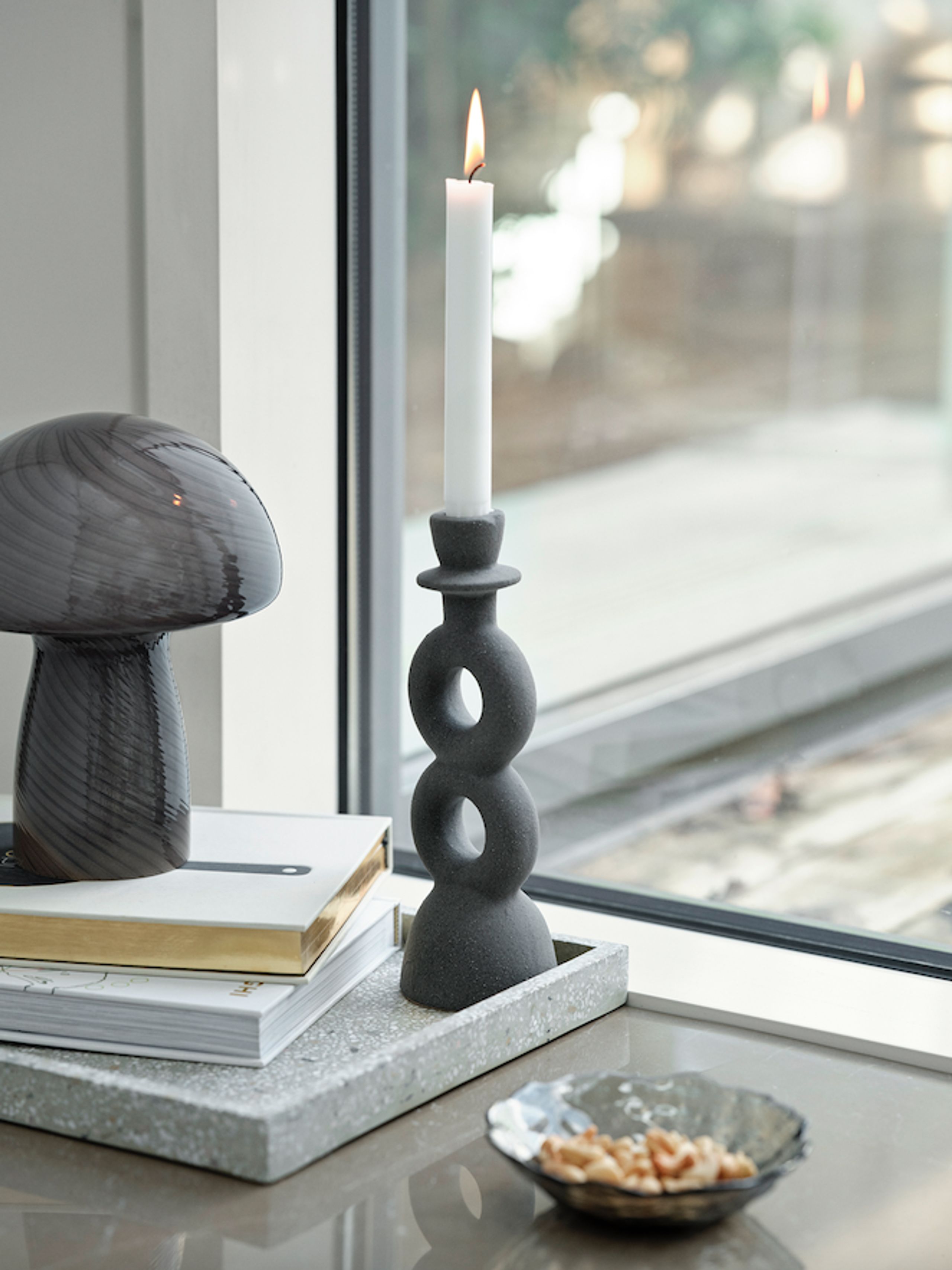 Bahne - Lampada da tavolo - Lamp mushroom - Grey large