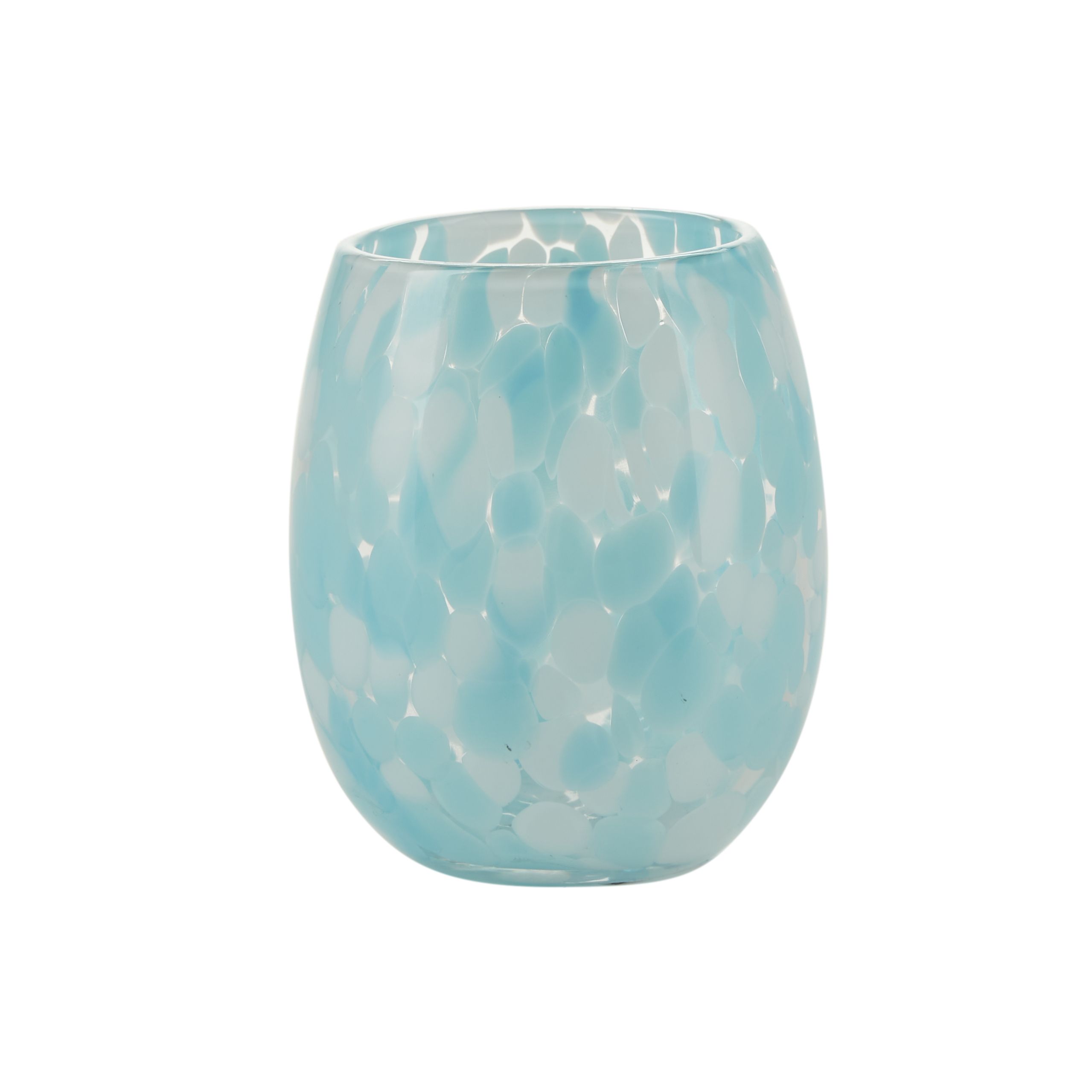 Bahne - Glass - Water Glass With Dots - Light blue