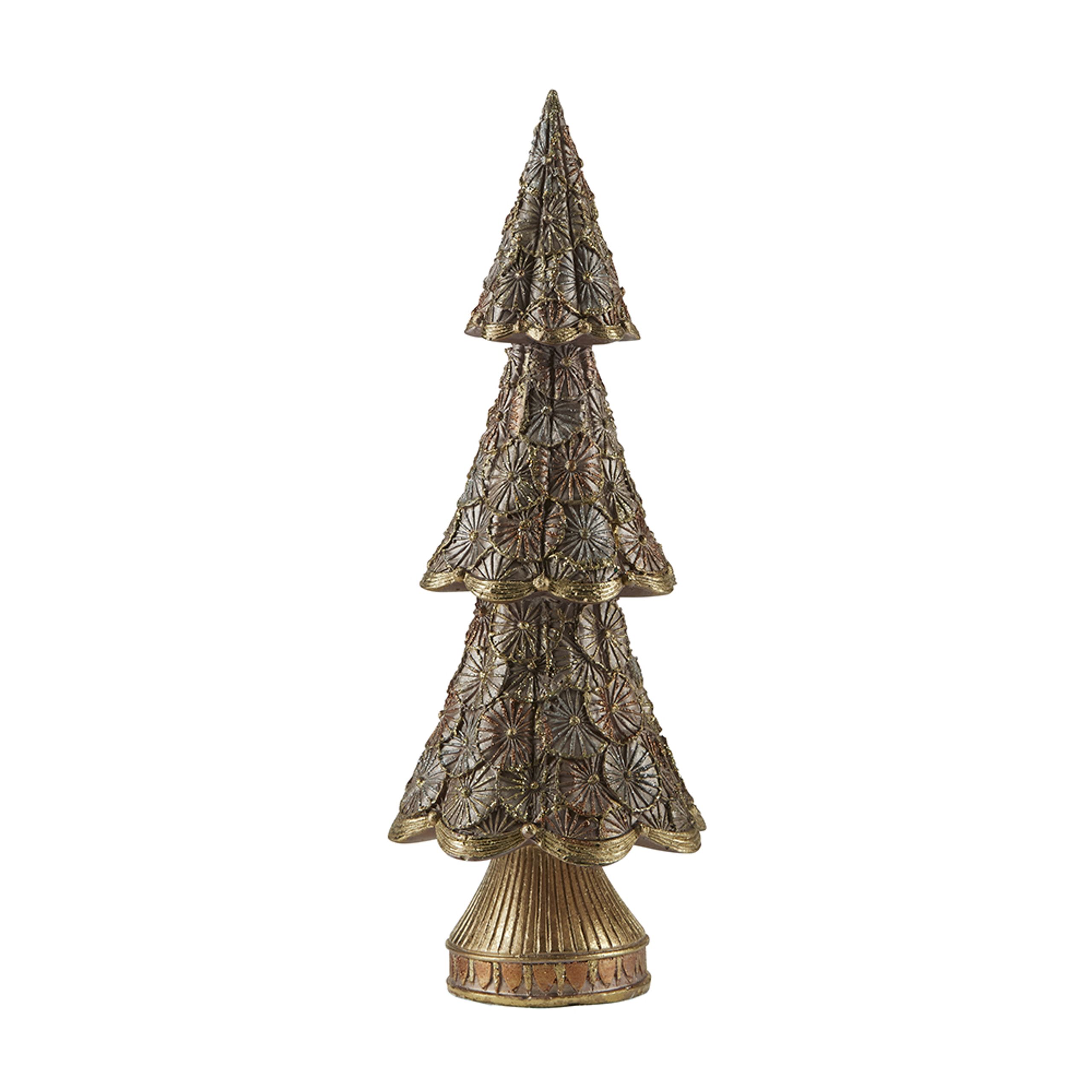Bahne - Weihnachtsschmuck - Christmas trees - Bahne - Christmas tree cone ribbed bas - Rose/Gold